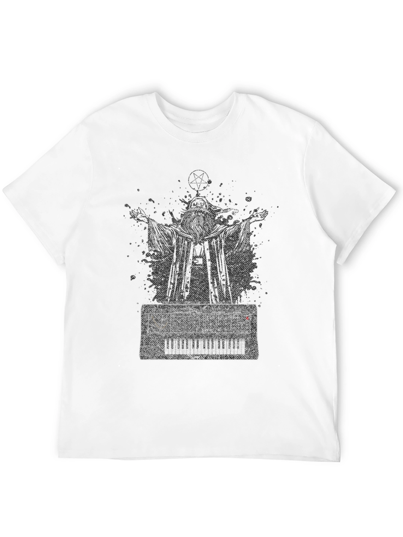 Wizard Keyboard T-Shirt - Black Graphic Tee