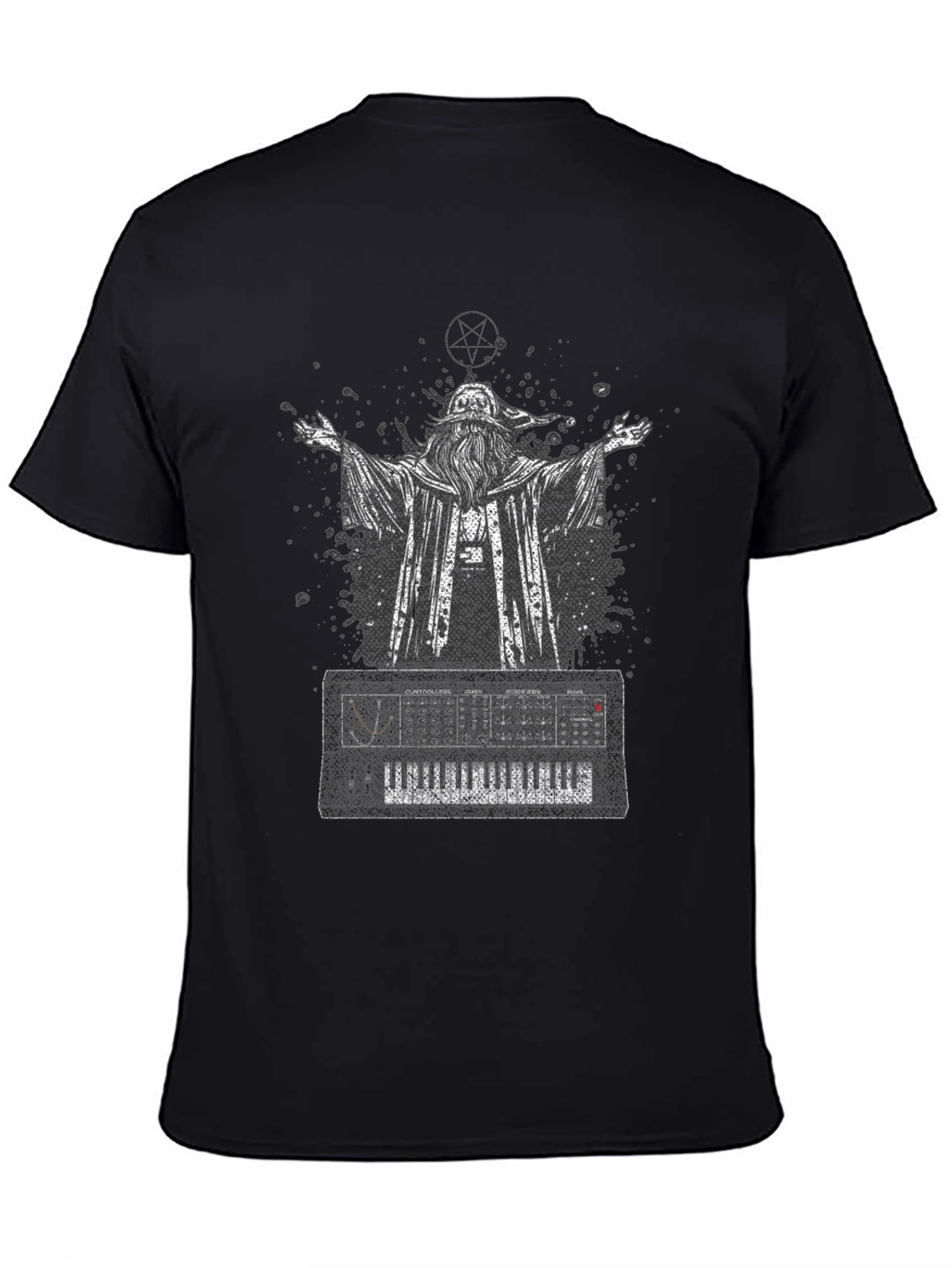 Wizard Keyboard T-Shirt - Black Graphic Tee