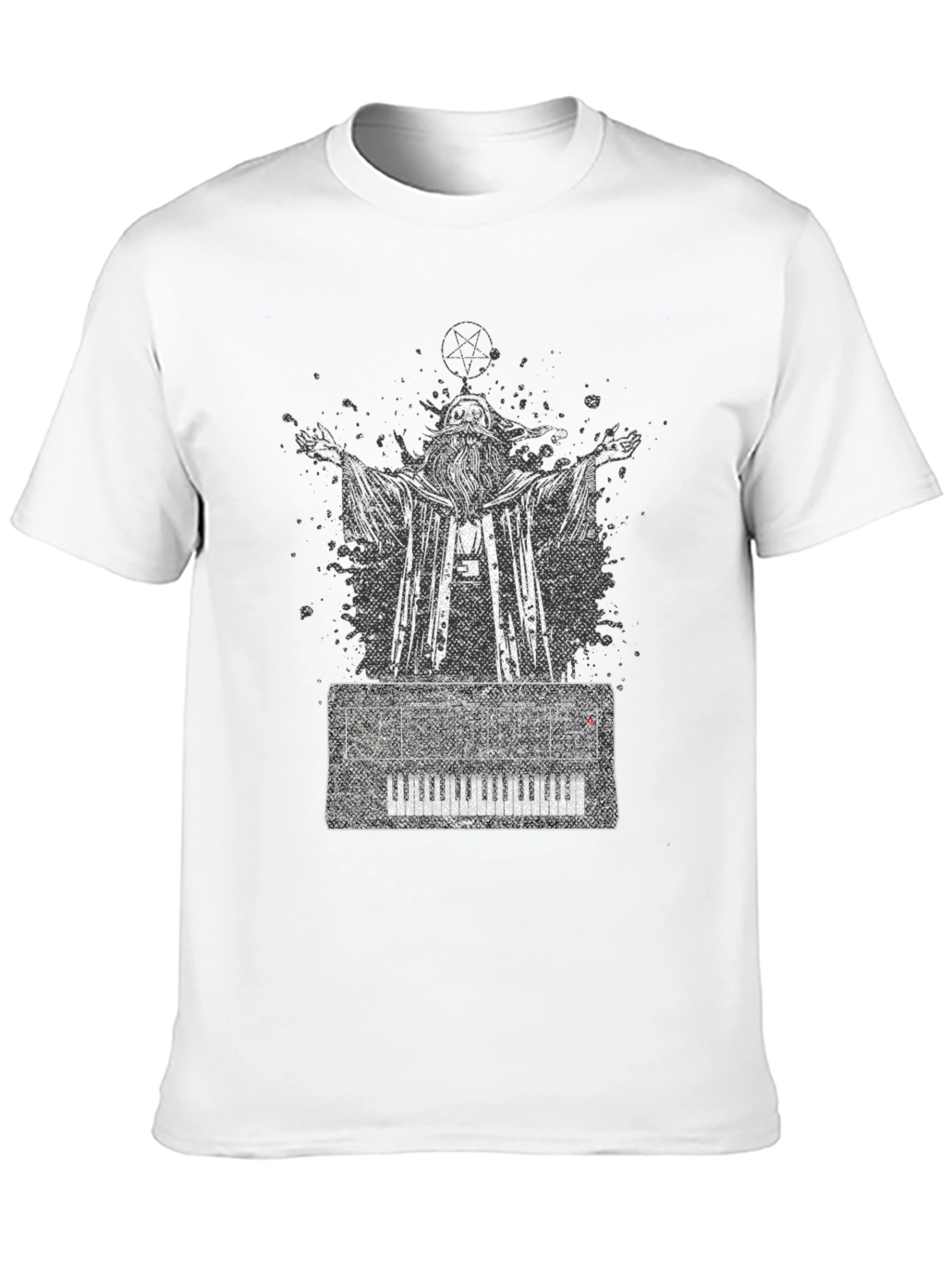 Wizard Keyboard T-Shirt - Black Graphic Tee