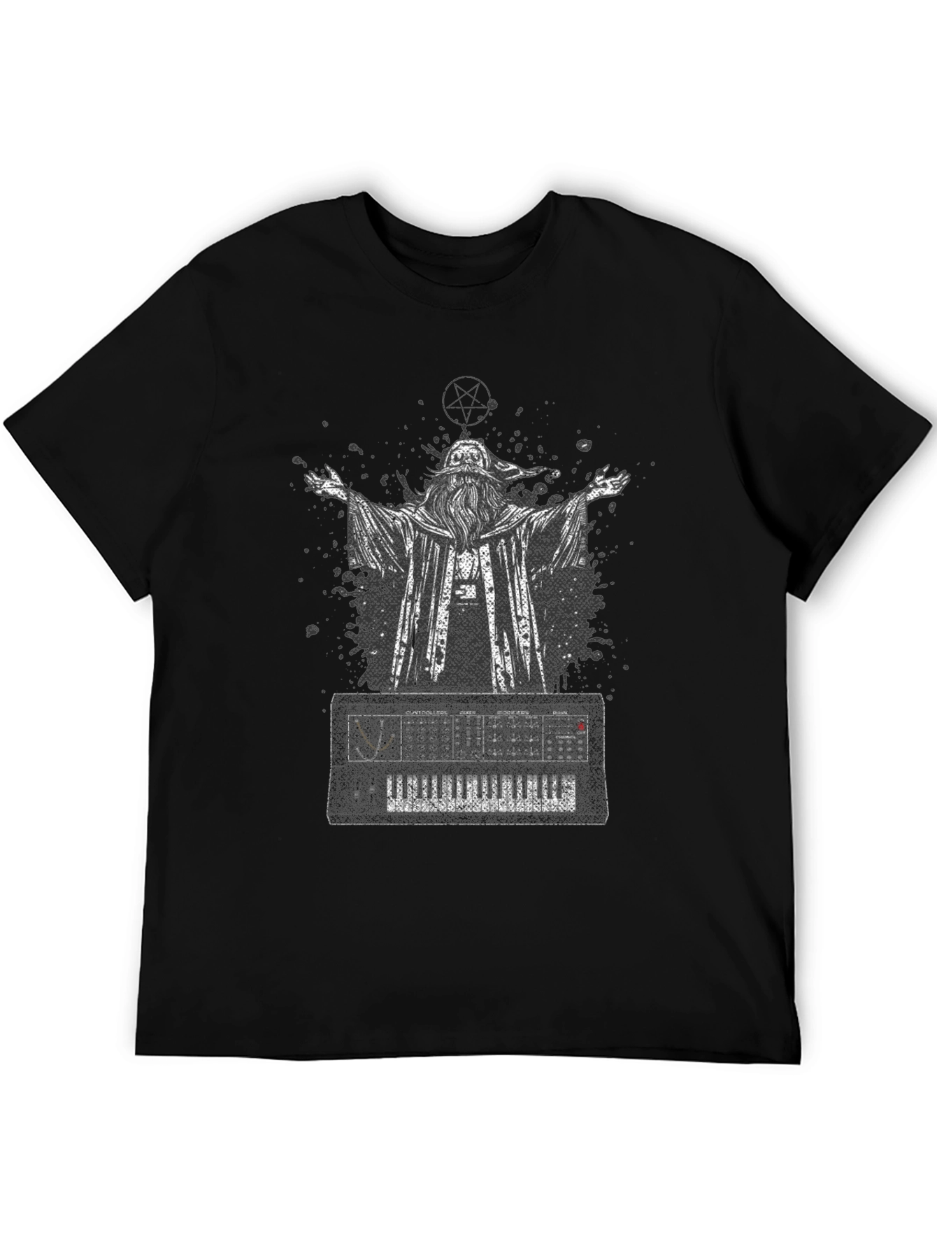 Wizard Keyboard T-Shirt - Black Graphic Tee
