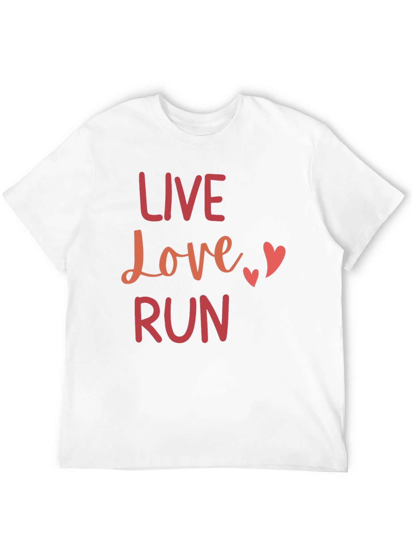 Live Love Run Graphic Tee - Black Casual T-Shirt