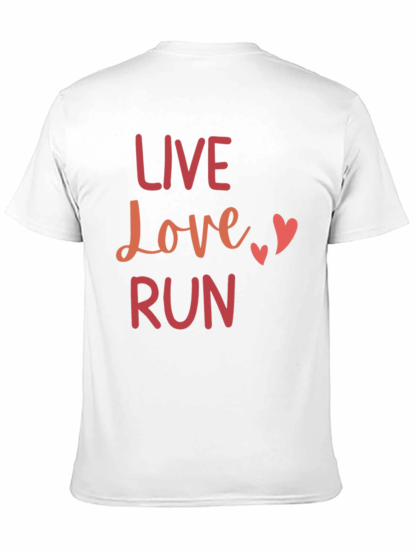 Live Love Run Graphic Tee - Black Casual T-Shirt