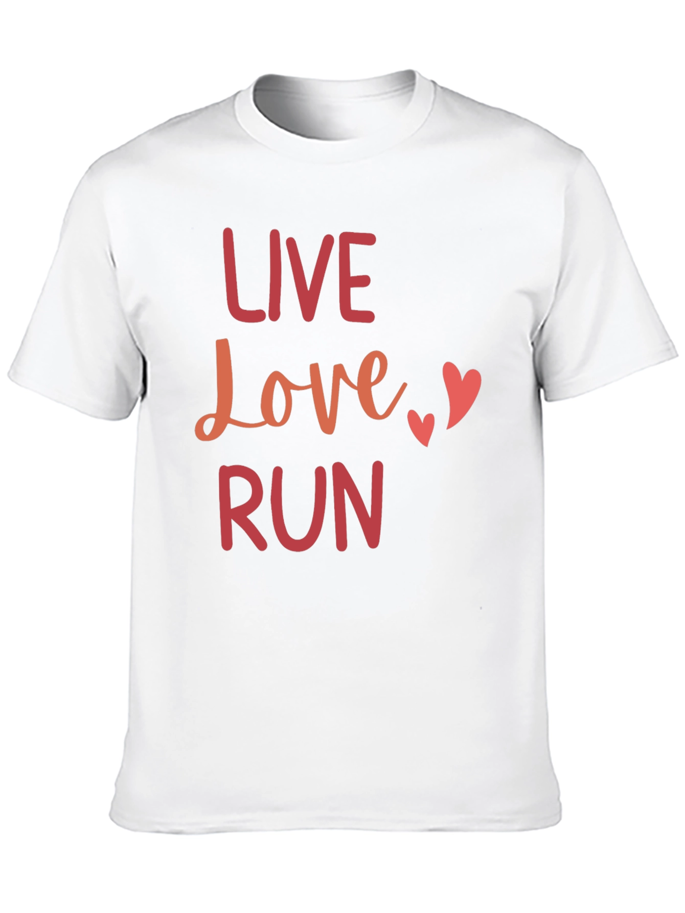 Live Love Run Graphic Tee - Black Casual T-Shirt