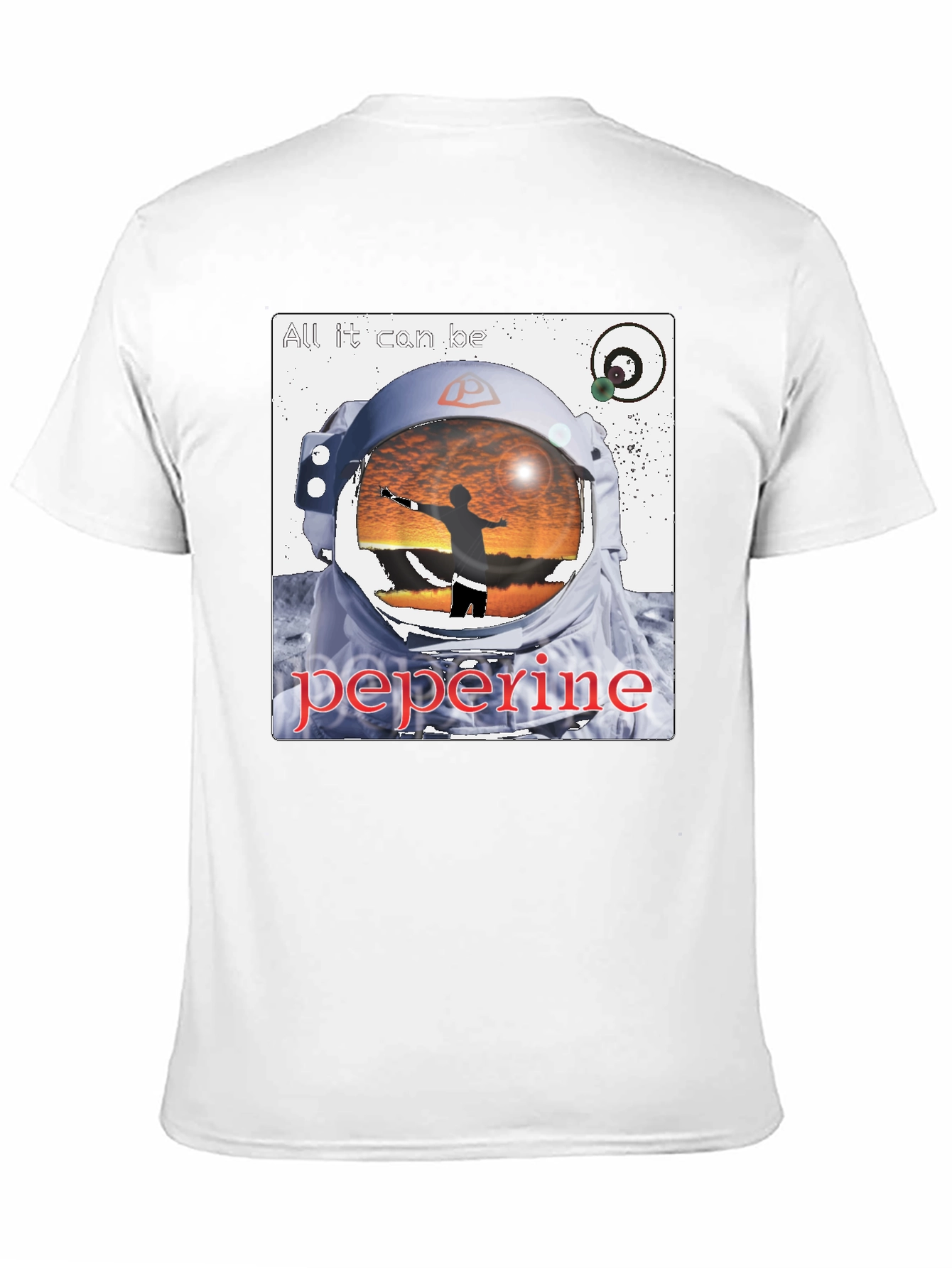 Astronaut Graphic Black T-Shirt