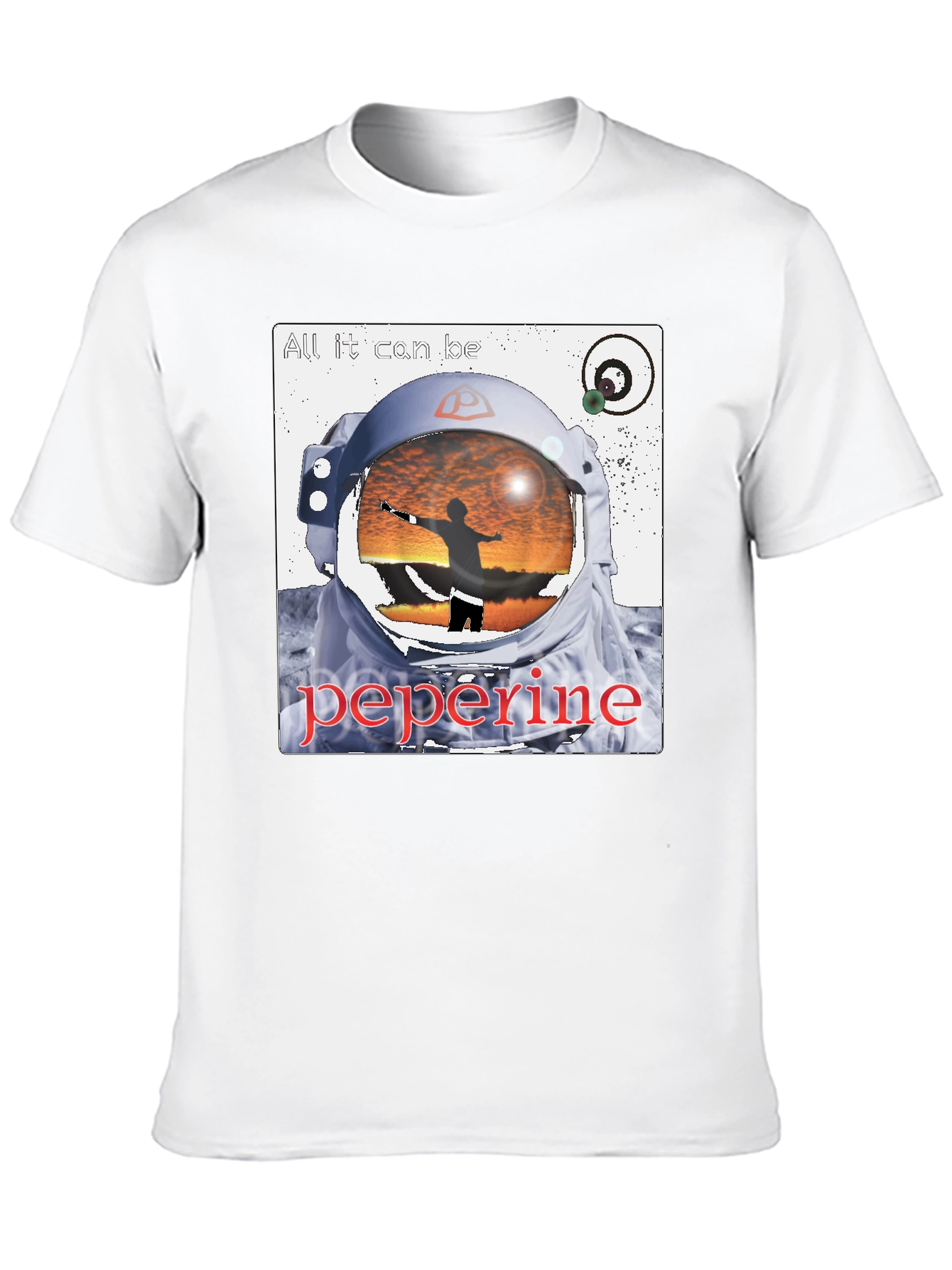 Astronaut Graphic Black T-Shirt