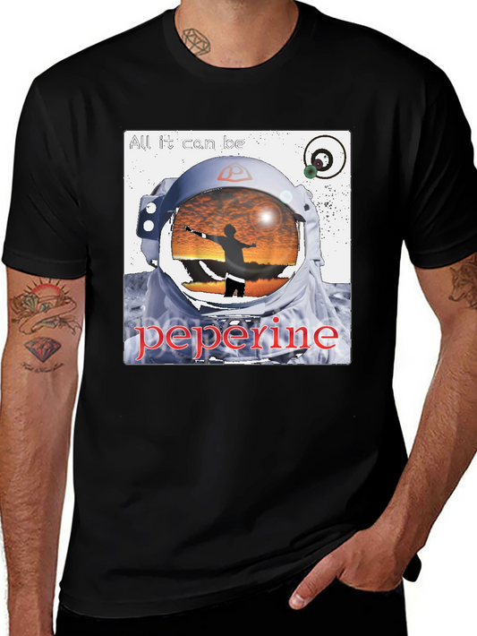 Astronaut Graphic Black T-Shirt
