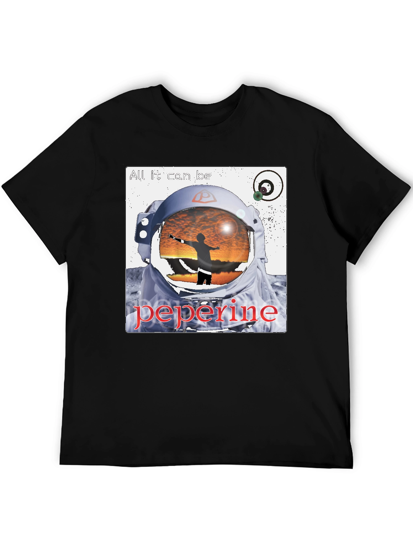 Astronaut Graphic Black T-Shirt