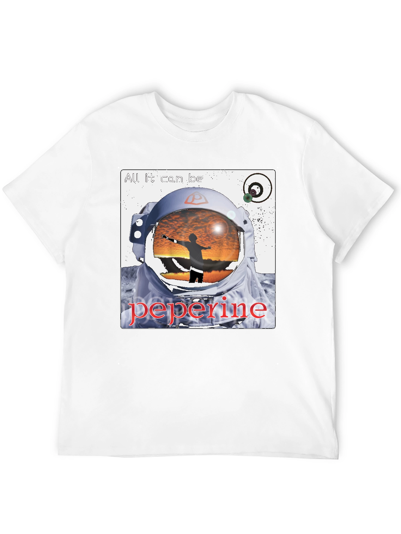 Astronaut Graphic Black T-Shirt