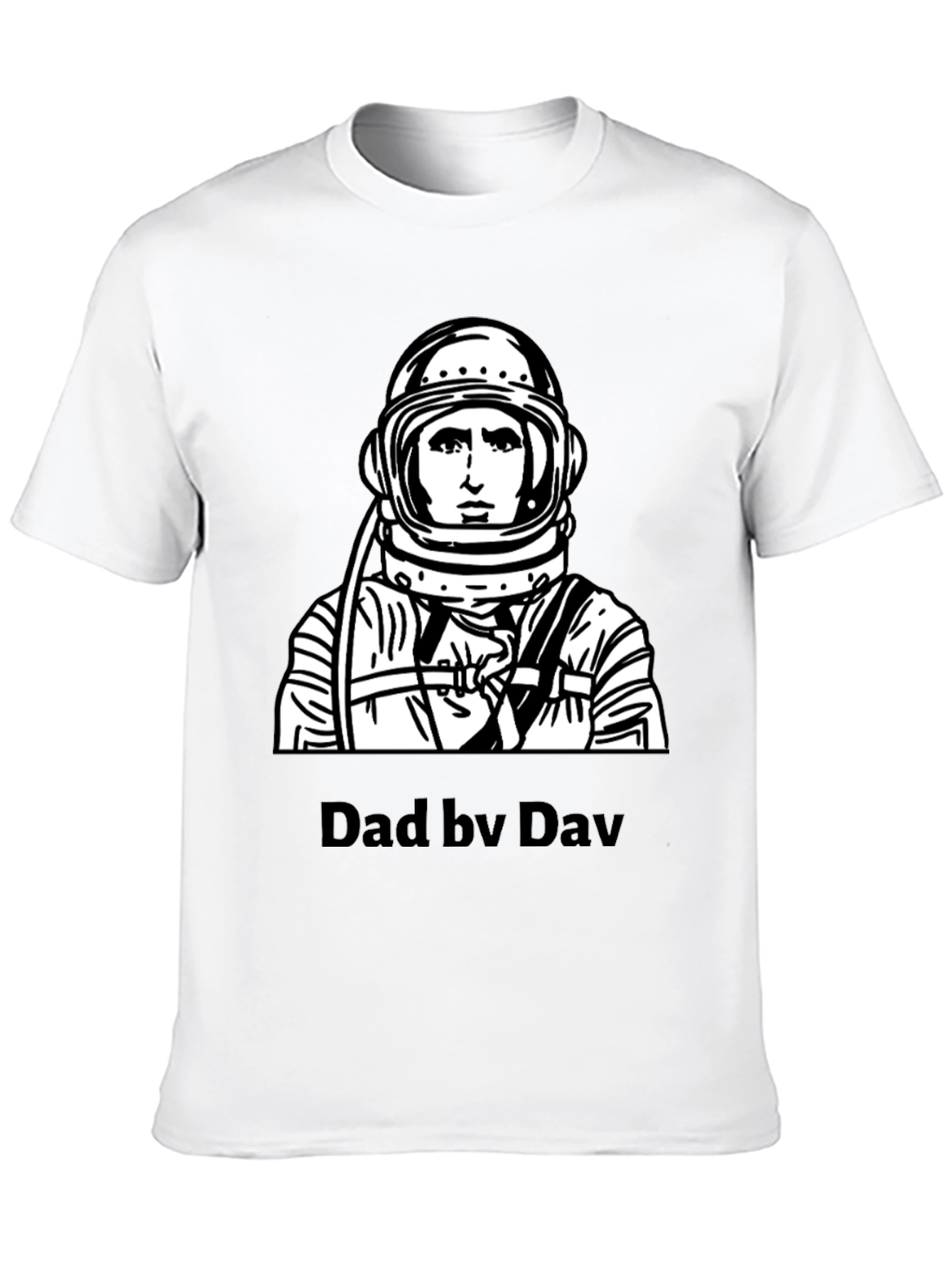 Dad by Dav Spaceman Graphic T-Shirt