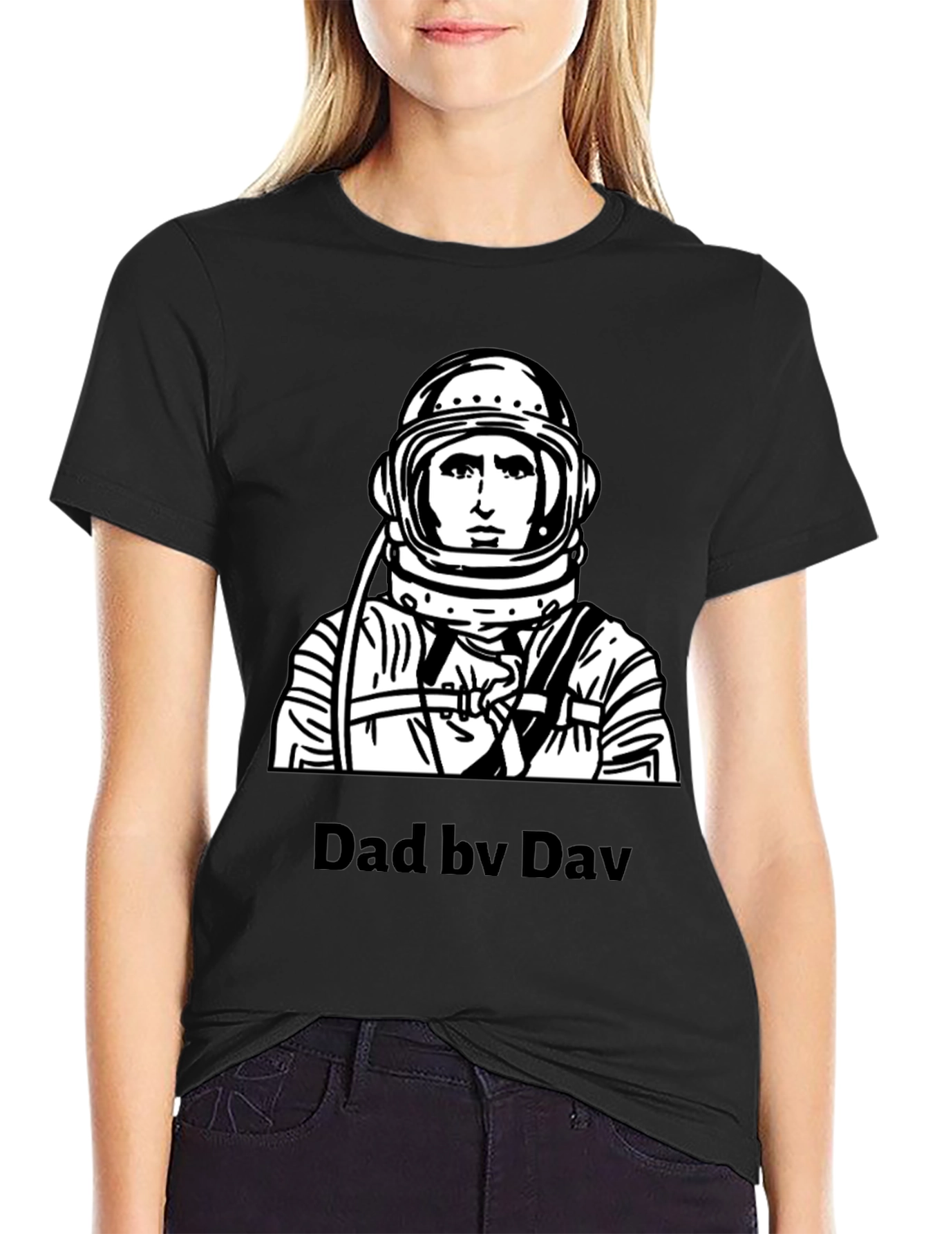 Dad by Dav Spaceman Graphic T-Shirt