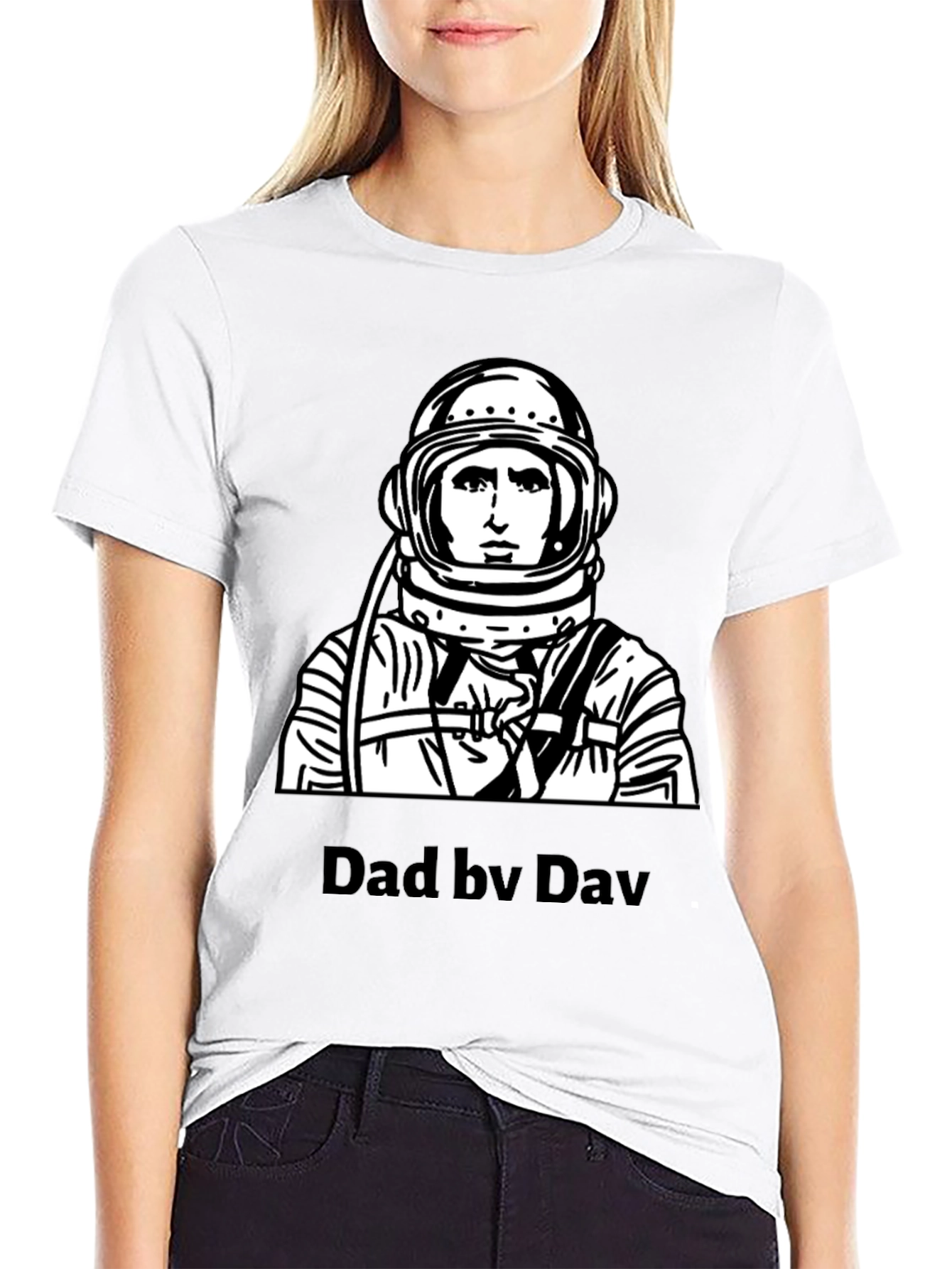 Dad by Dav Spaceman Graphic T-Shirt