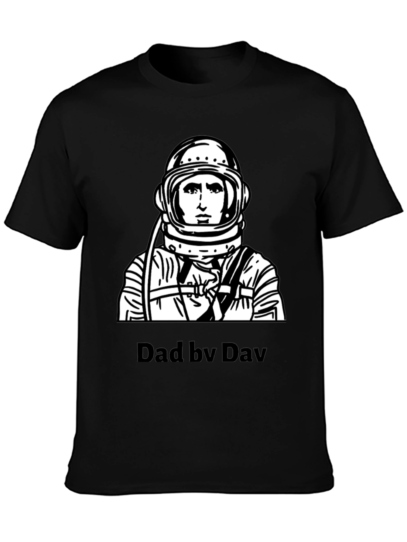Dad by Dav Spaceman Graphic T-Shirt