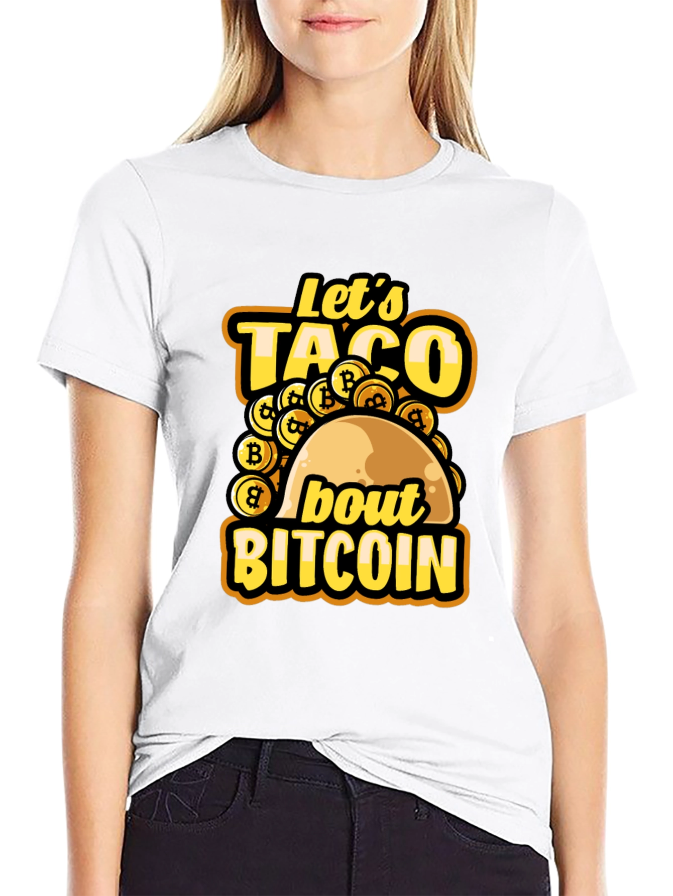 Lets Taco About Bitcoin Black T-Shirt