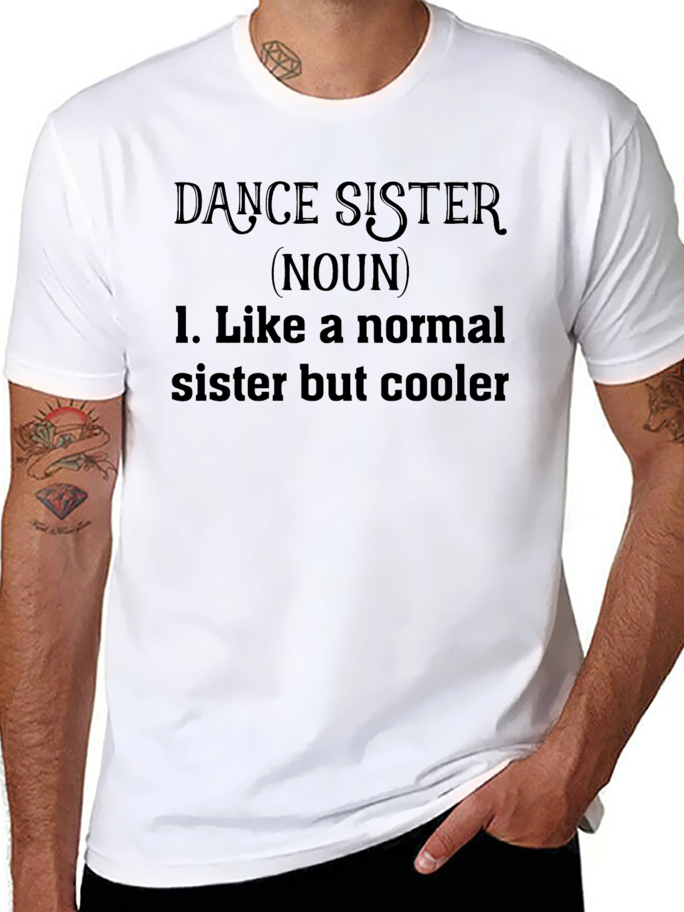 Dance Sister Noun Black Graphic T-Shirt