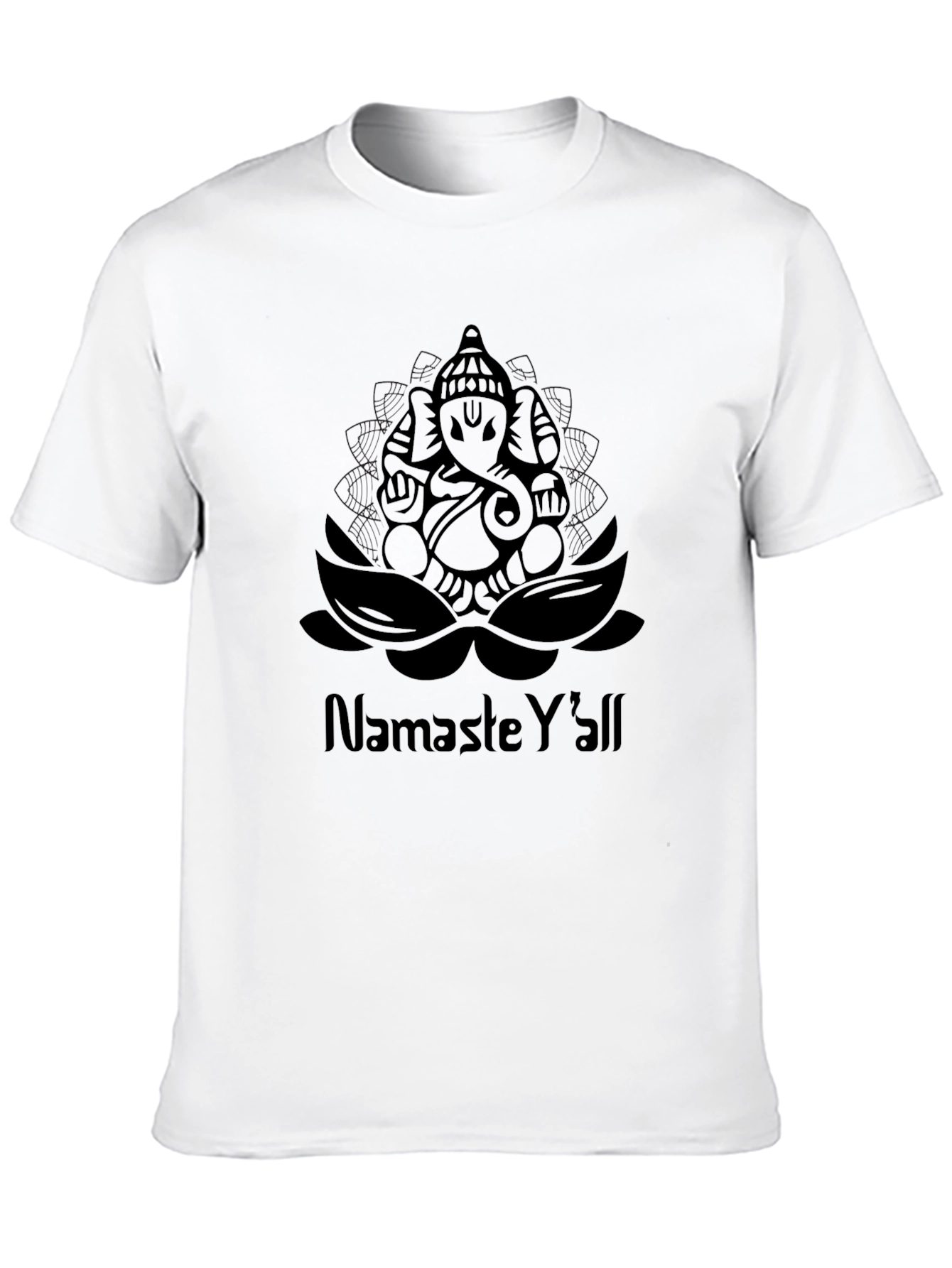 Namaste Yall Ganesha Graphic T-Shirt - Stylish Comfort