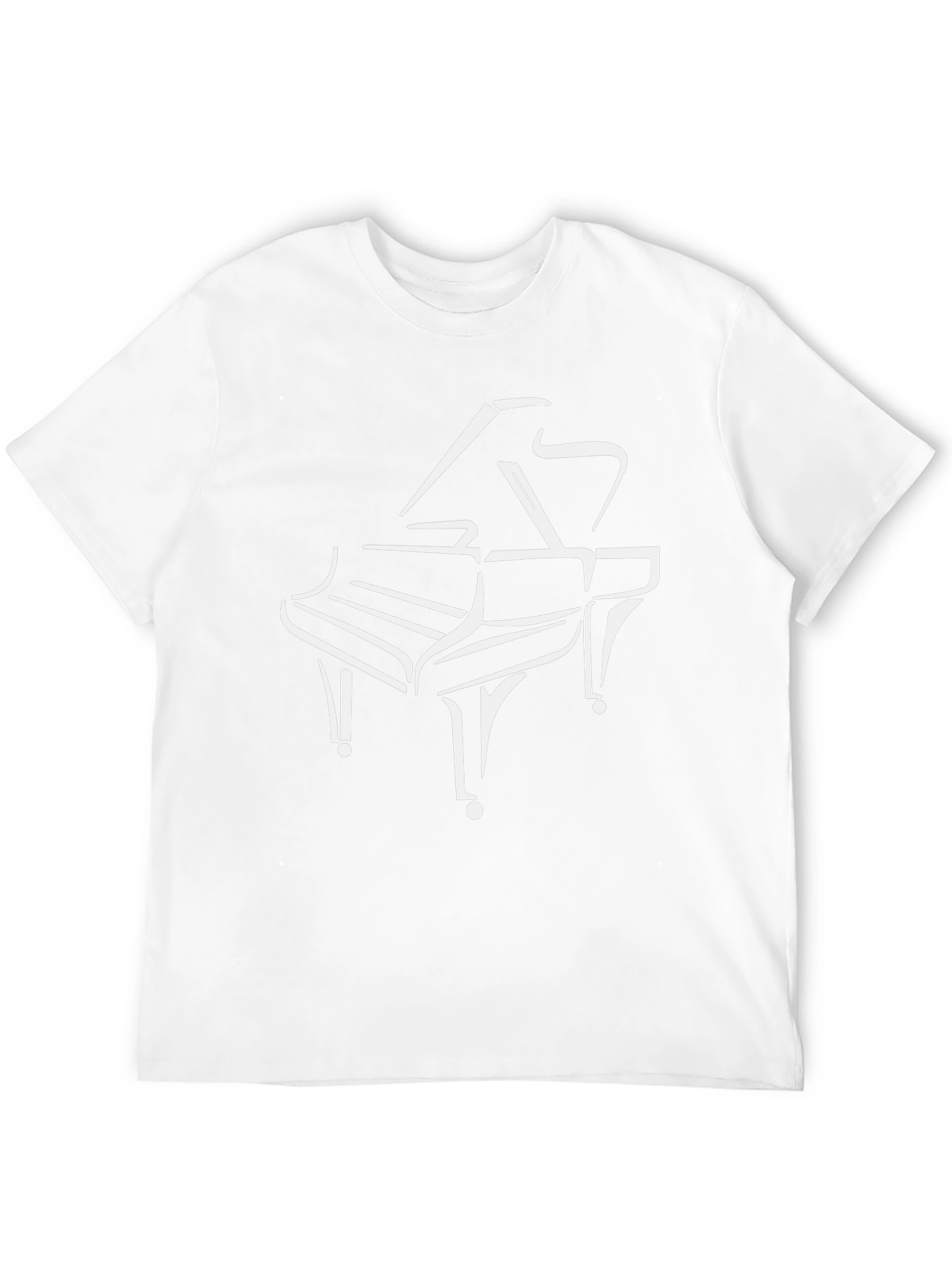 Grand Piano Graphic T-Shirt - Music Lover Tee