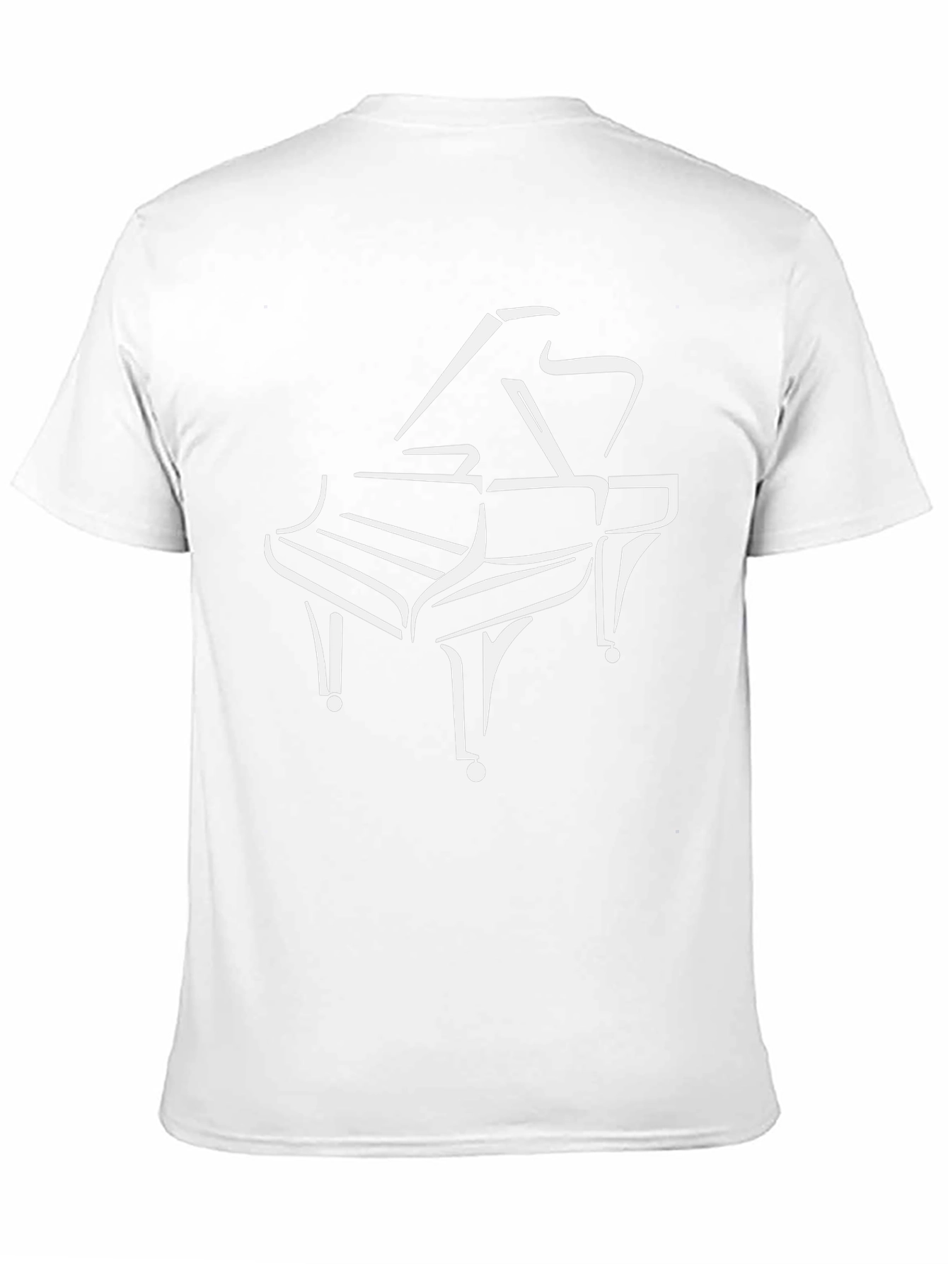Grand Piano Graphic T-Shirt - Music Lover Tee