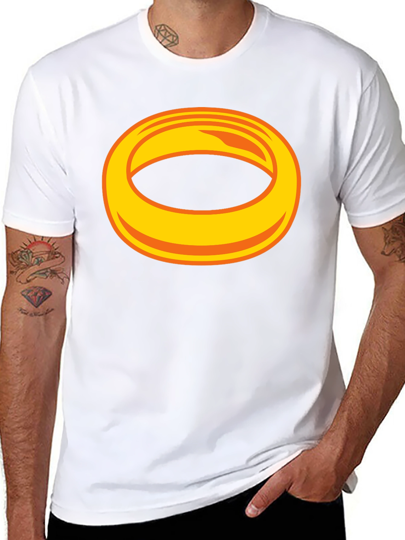 Sonic Ring Graphic T-Shirt - Black