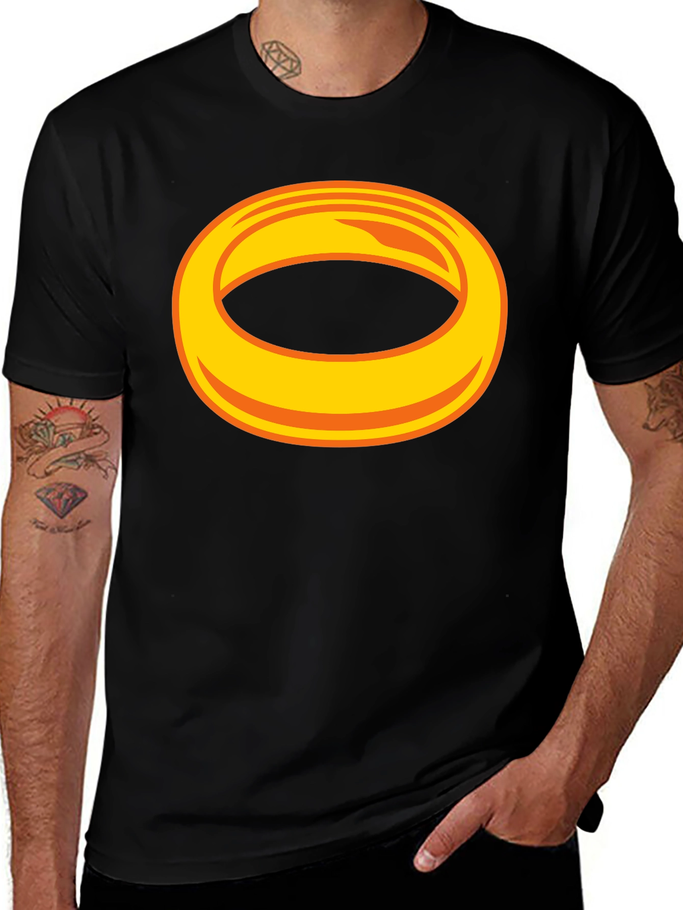 Sonic Ring Graphic T-Shirt - Black