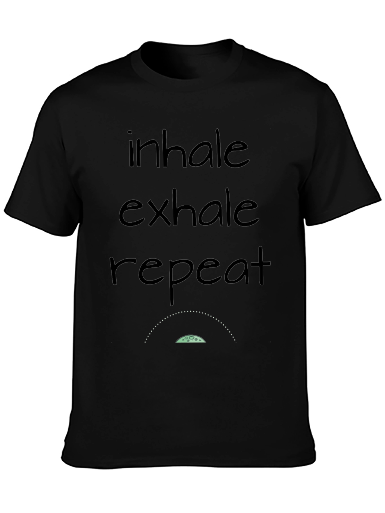 Inhale Exhale Repeat Graphic T-Shirt - Zen Yoga Tee