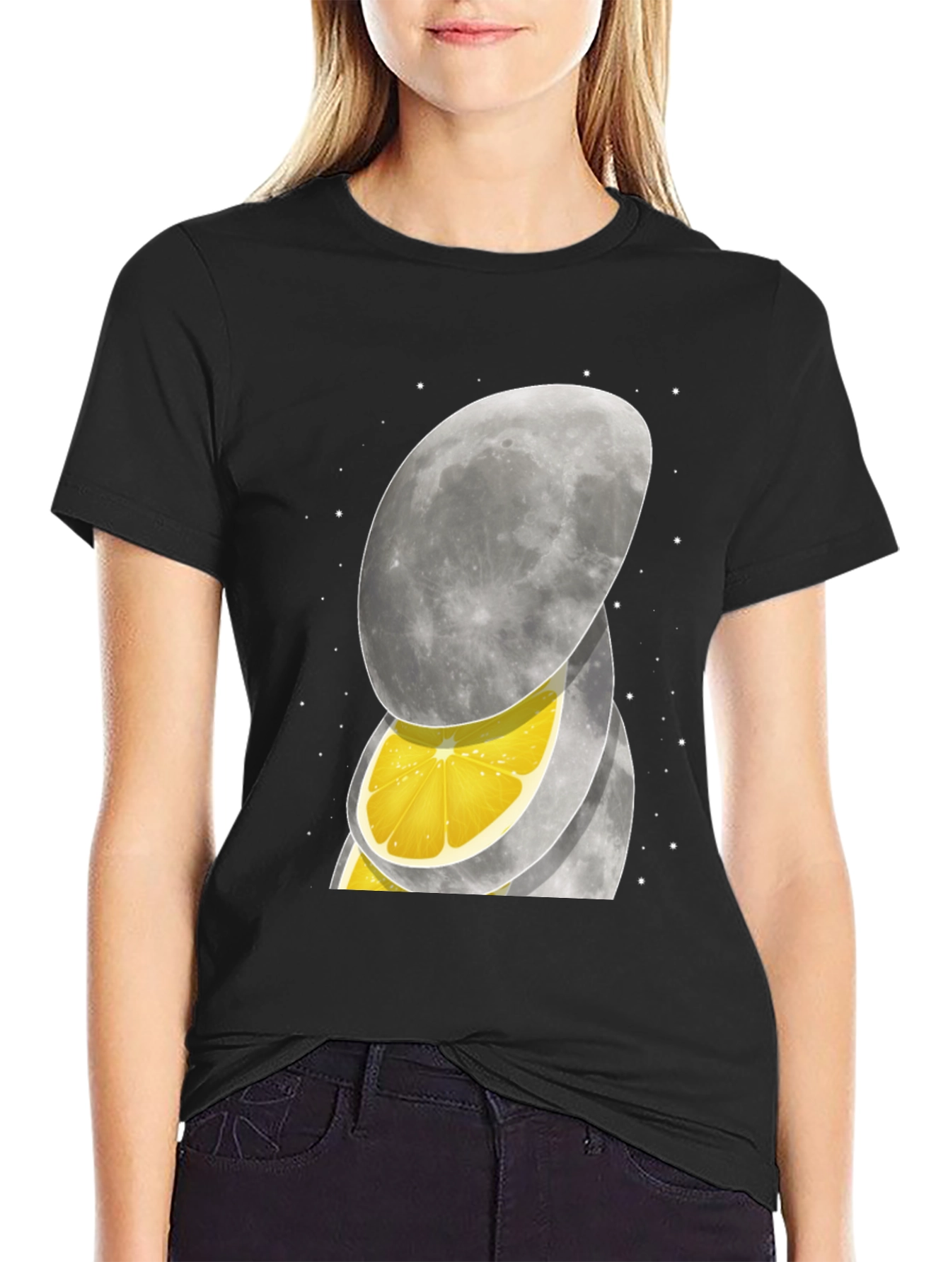 Lemon Moon Graphic Tee - Unique Design!