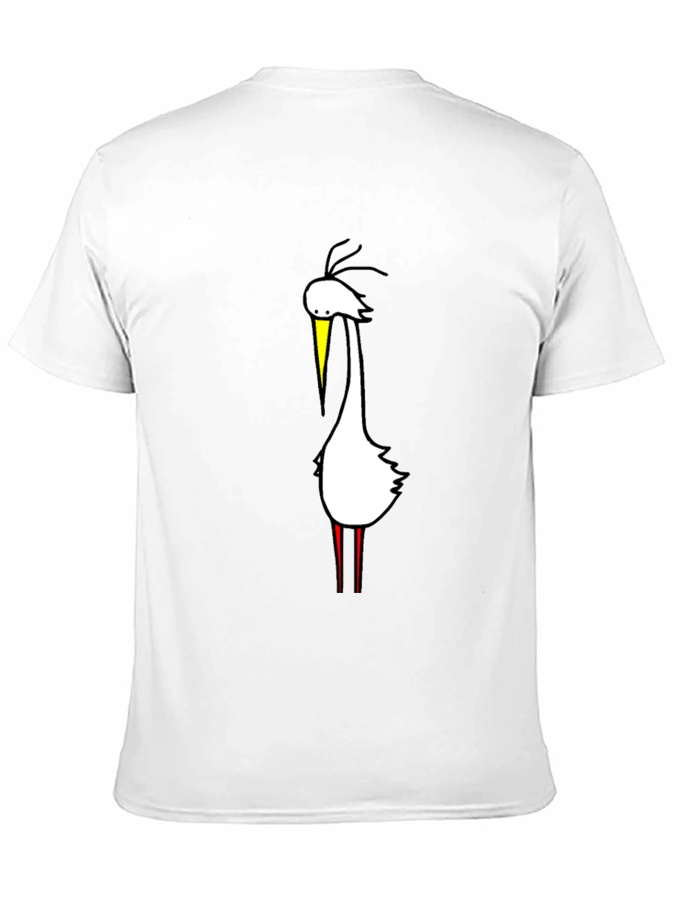 Mens Black T-Shirt with Bird Graphic