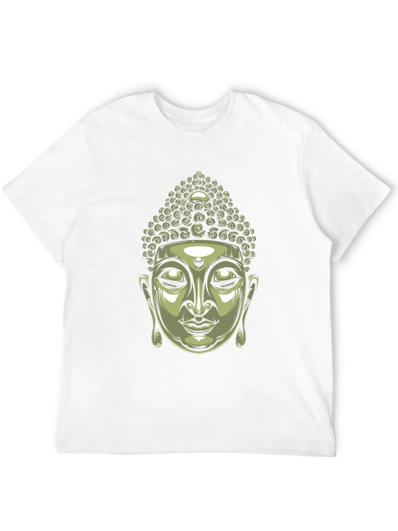 Buddha Head Graphic Black T-Shirt