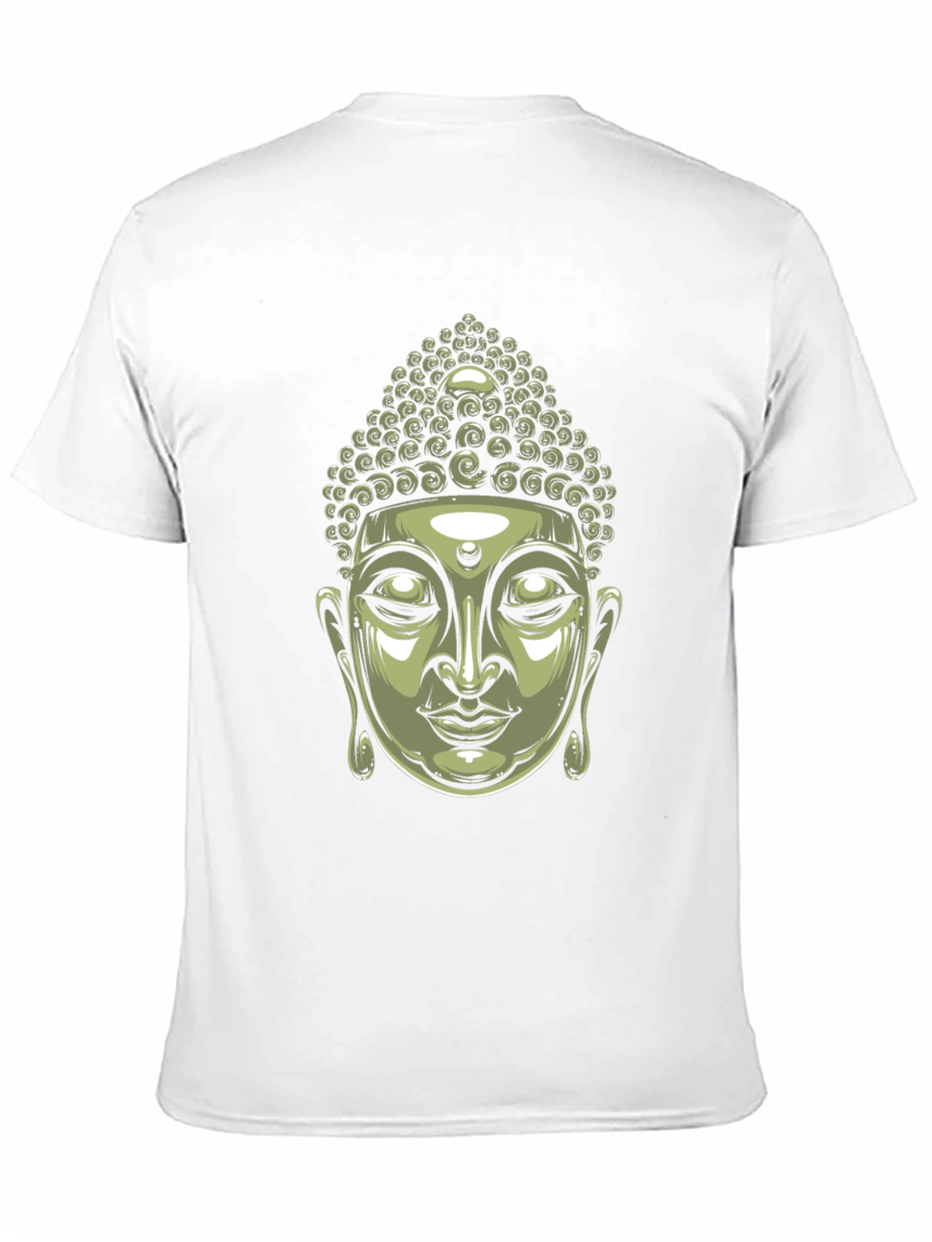 Buddha Head Graphic Black T-Shirt