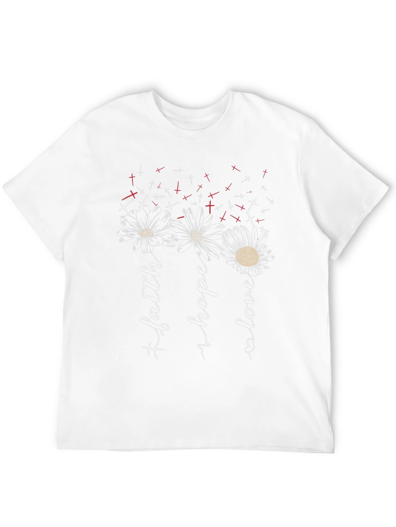 Faith Hope Love Daisy Graphic Tee