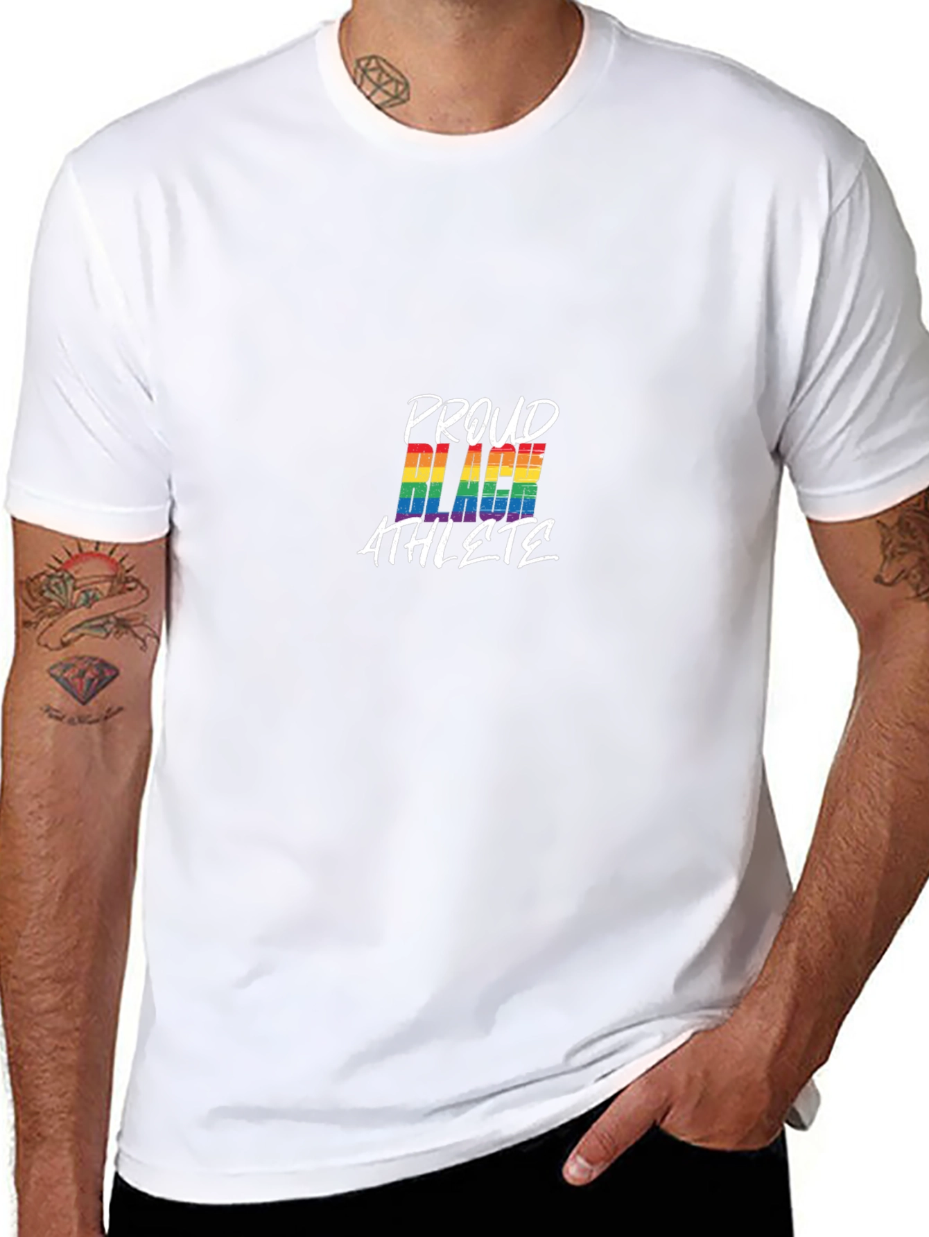 Proud Black Athlete Pride LGBTQ+ T-Shirt