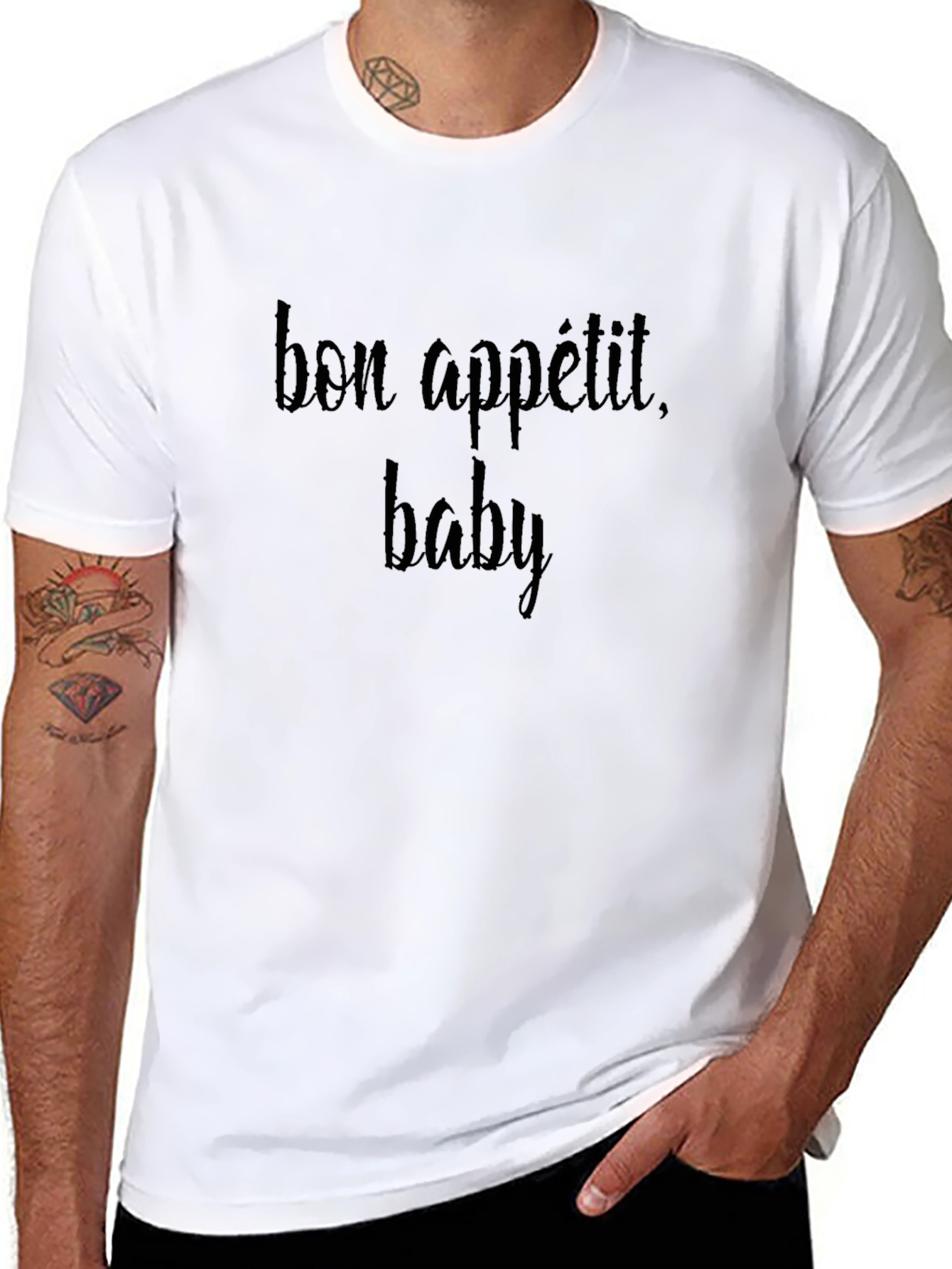 Bon Appétit Baby! Black T-Shirt