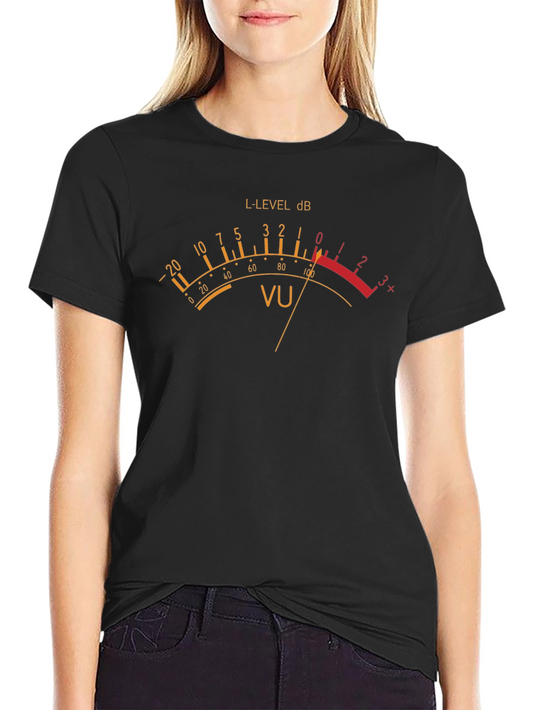 VU Meter T-Shirt - Audio Engineer Graphic Tee