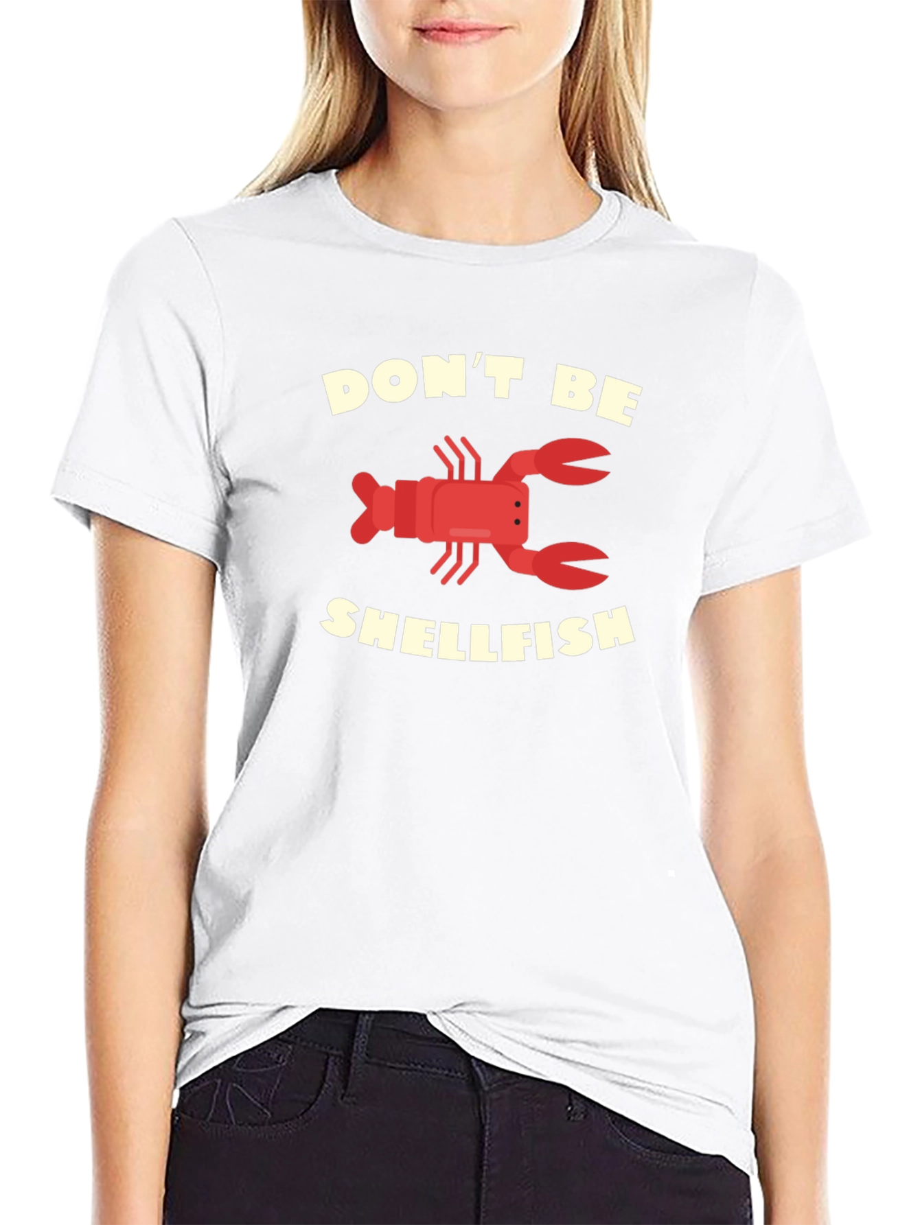Dont Be Shellfish Graphic T-Shirt Funny Lobster Tee