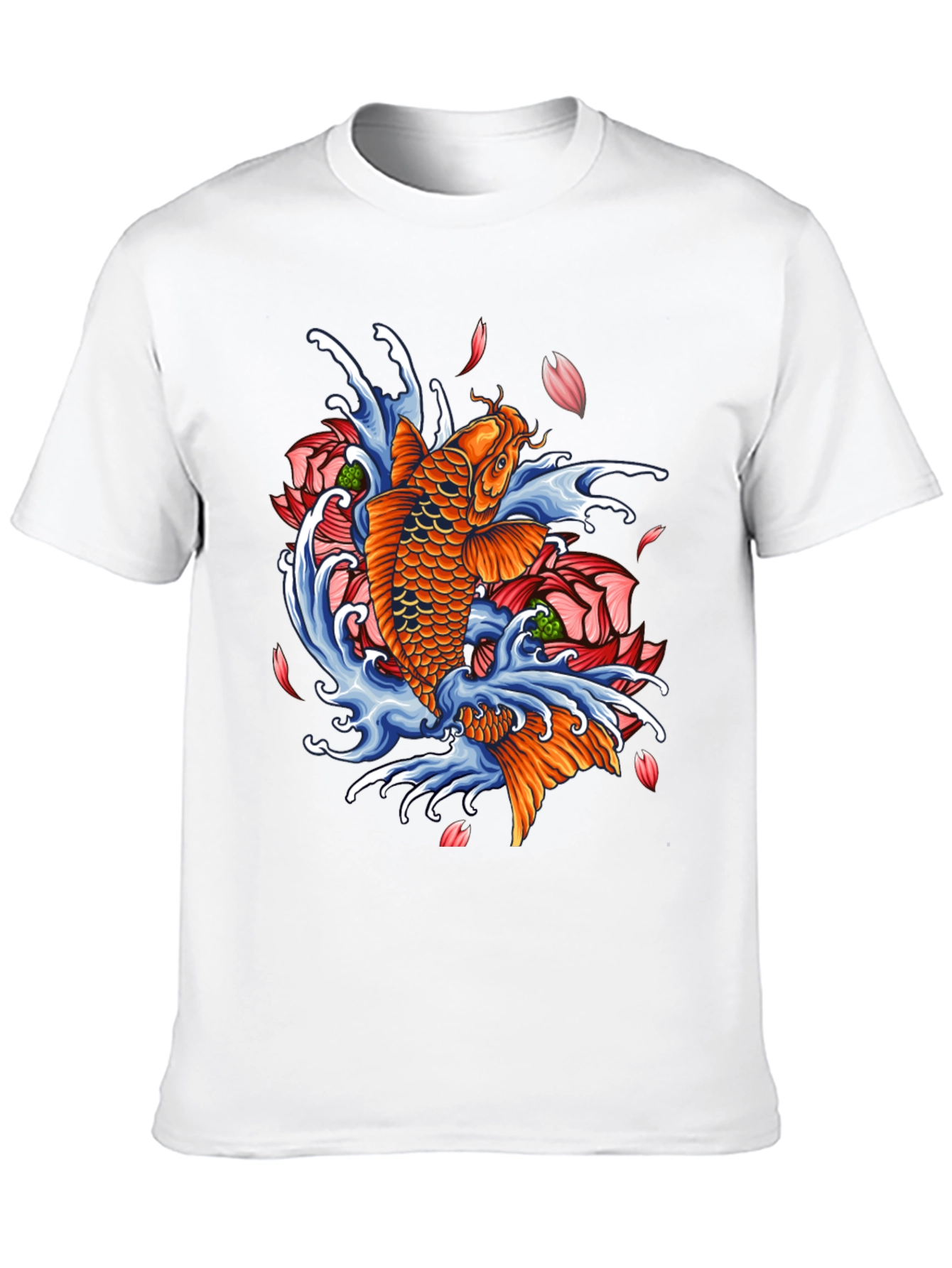 Koi Fish Graphic Tee - Japanese Art T-Shirt