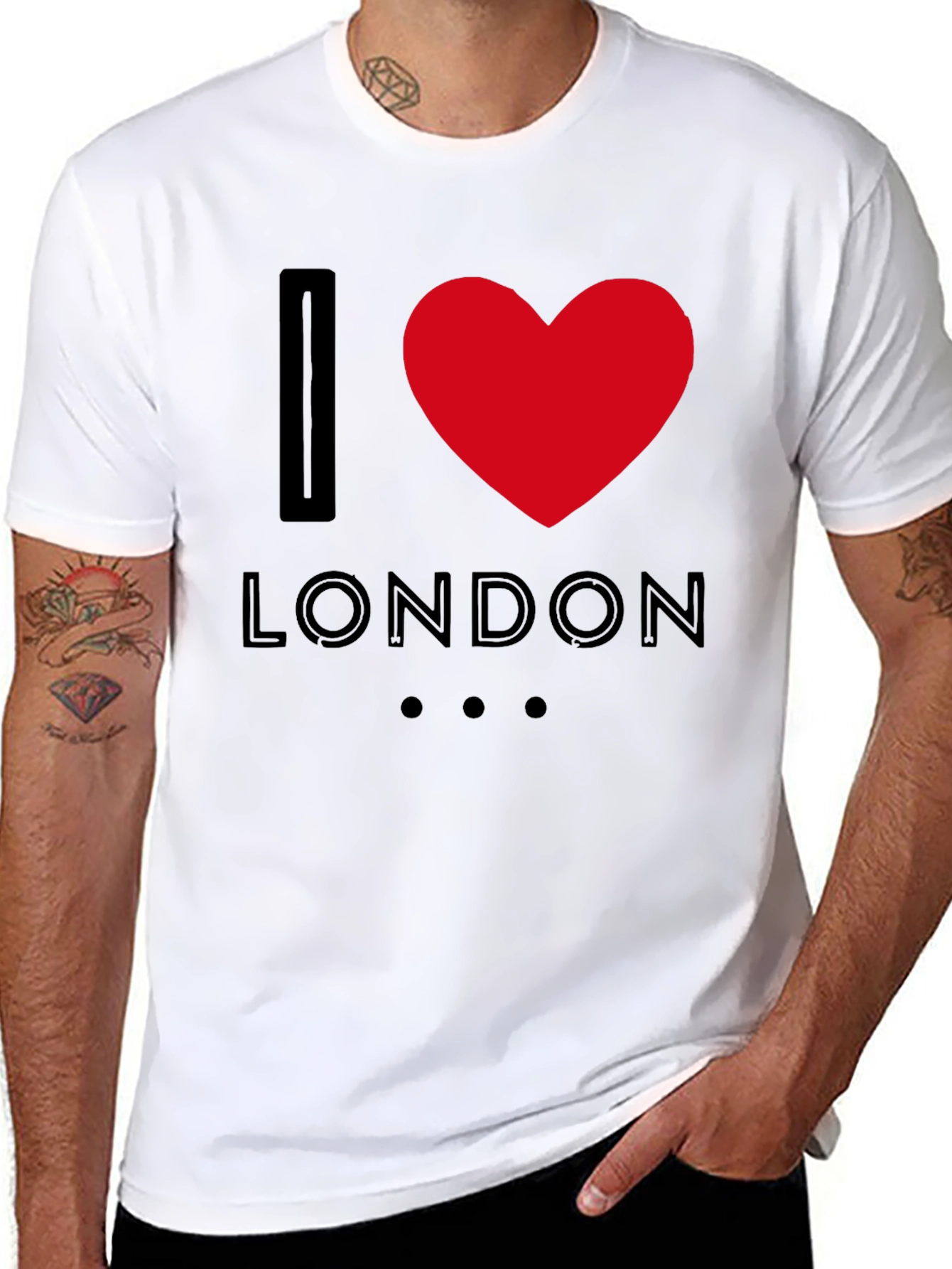 I Love London T-Shirt - Black Graphic Tee
