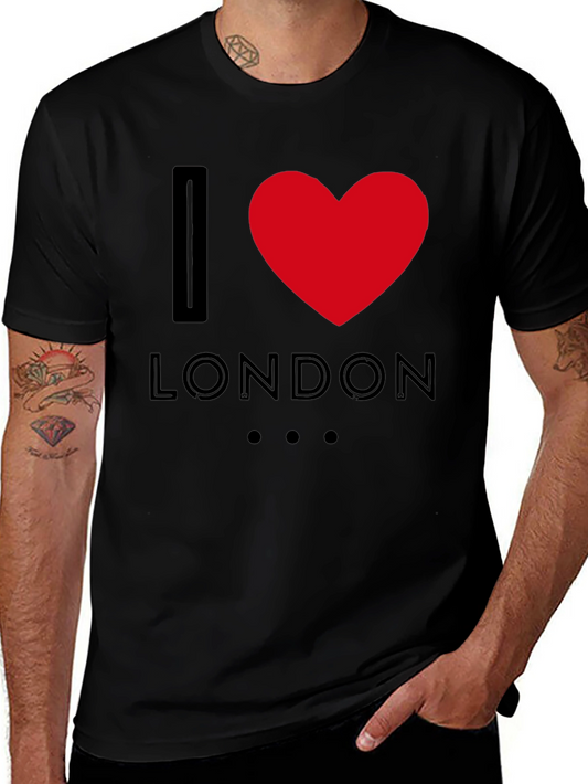 I Love London T-Shirt - Black Graphic Tee