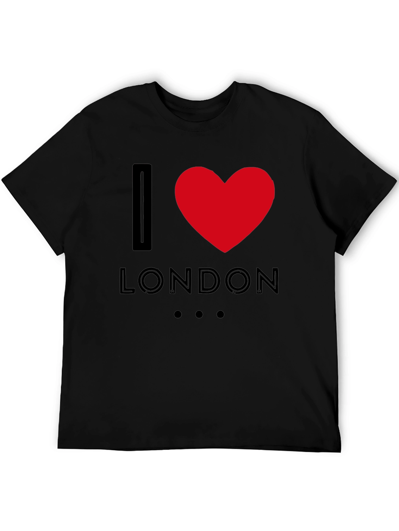 I Love London T-Shirt - Black Graphic Tee