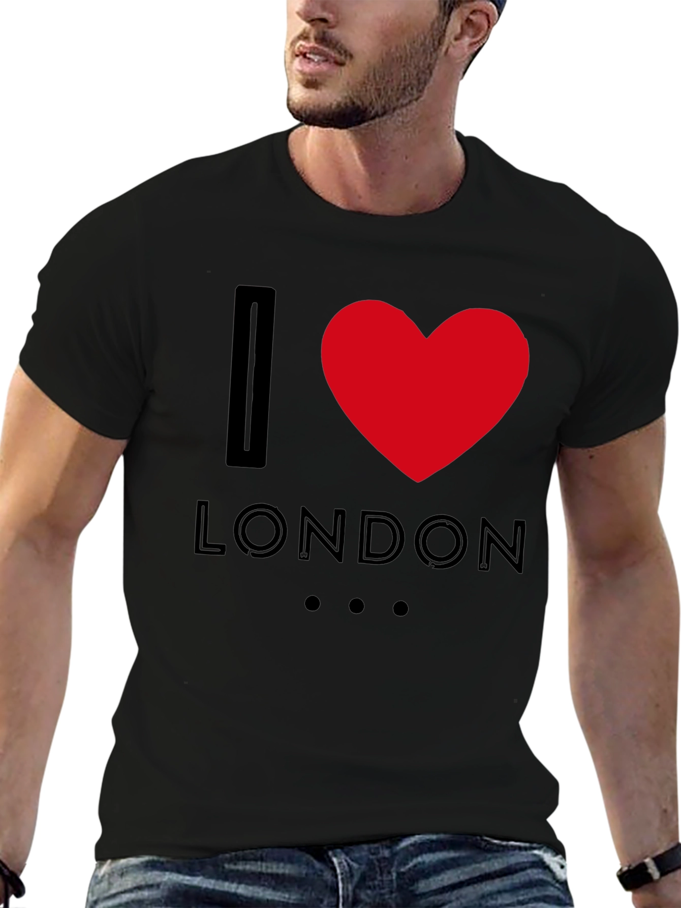 I Love London T-Shirt - Black Graphic Tee