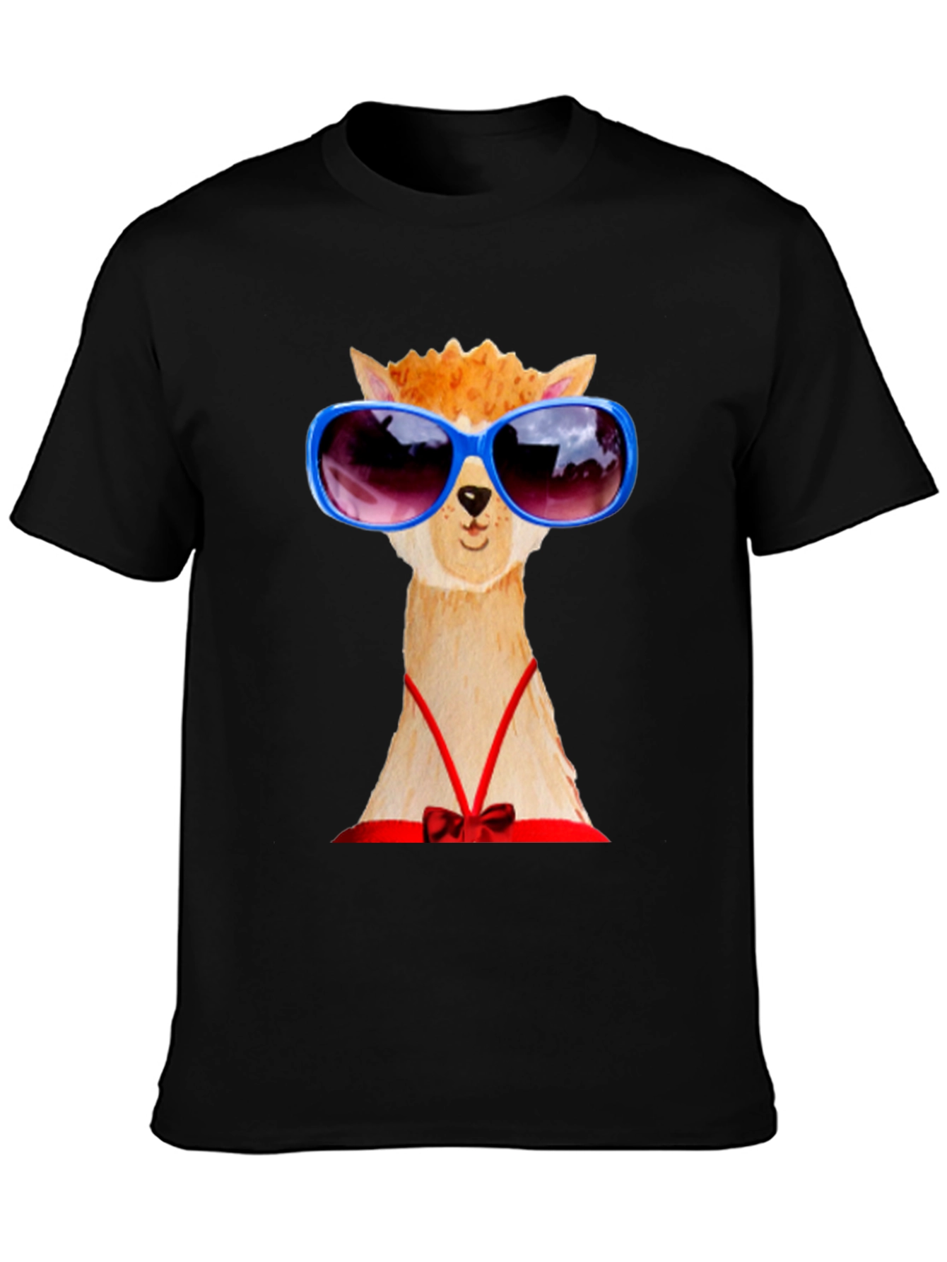 Alpaca with Sunglasses Graphic Tee