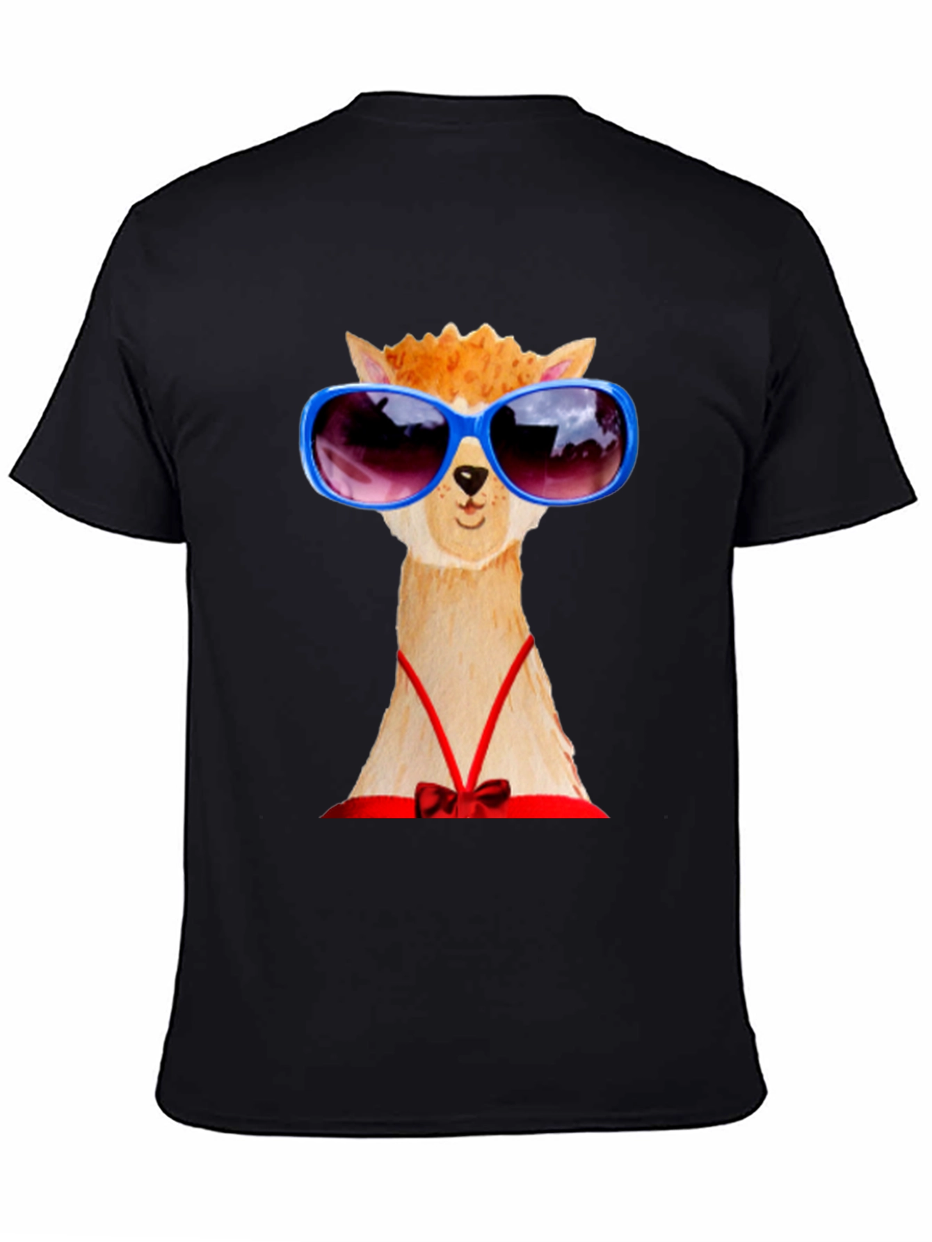 Alpaca with Sunglasses Graphic Tee