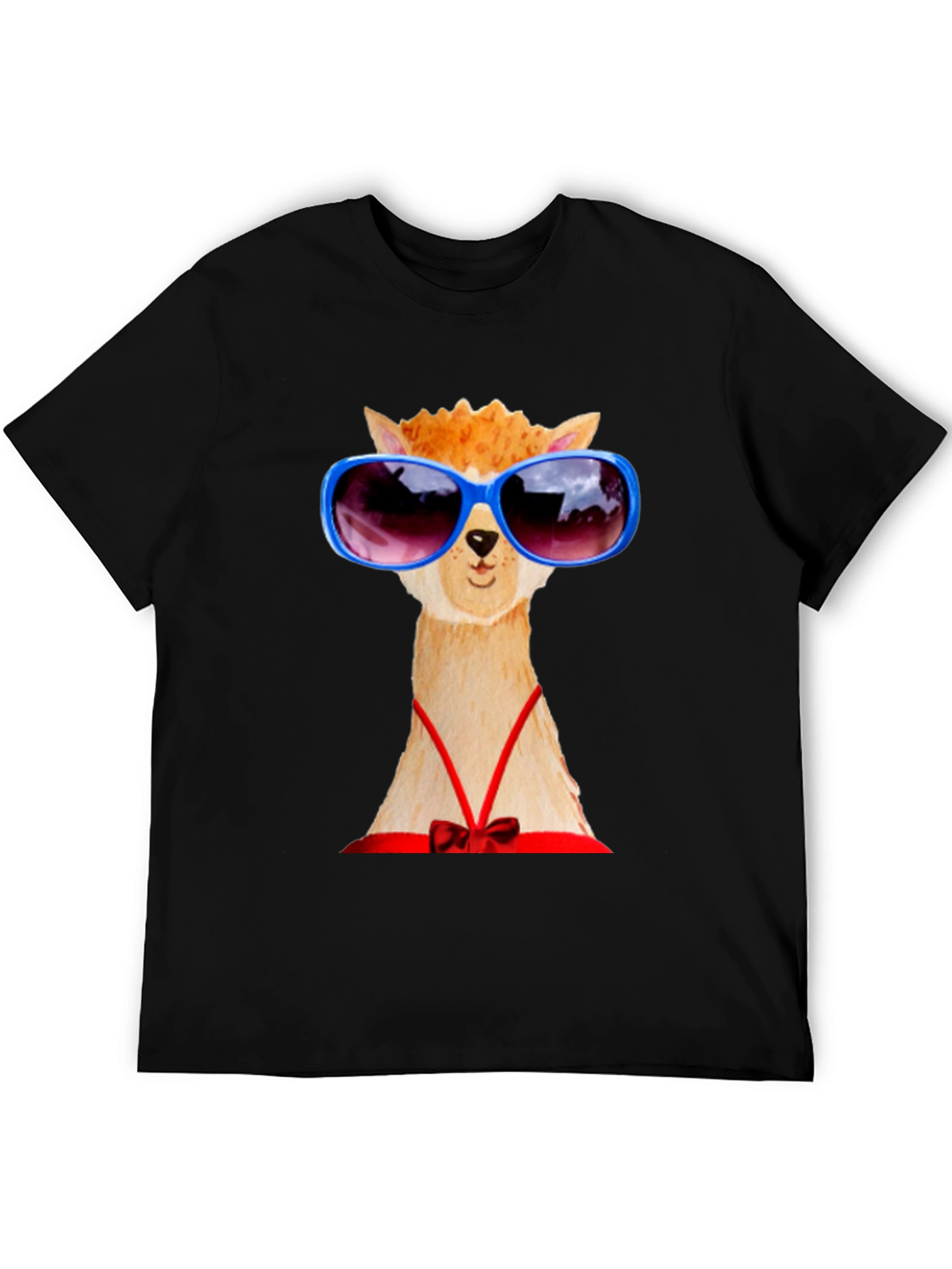 Alpaca with Sunglasses Graphic Tee