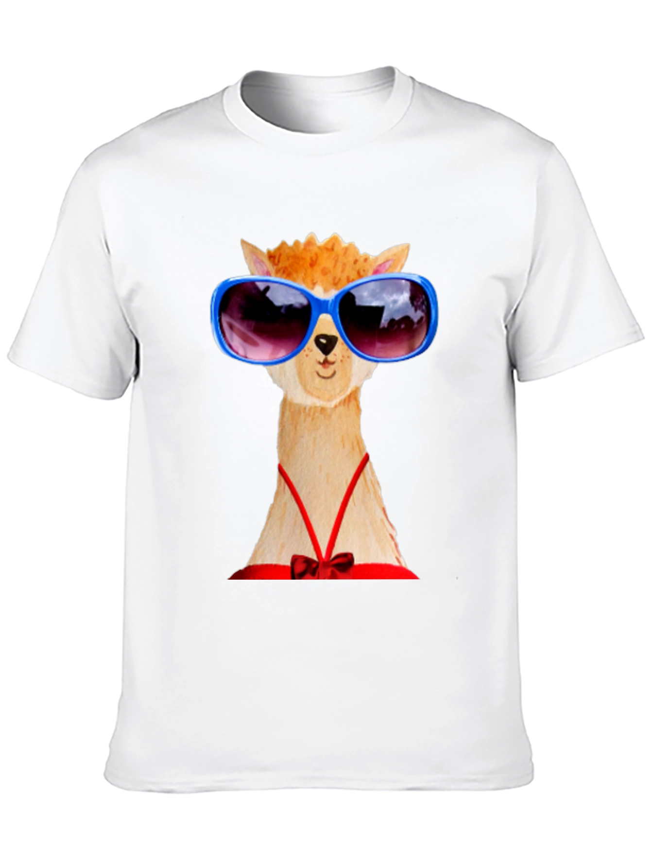 Alpaca with Sunglasses Graphic Tee