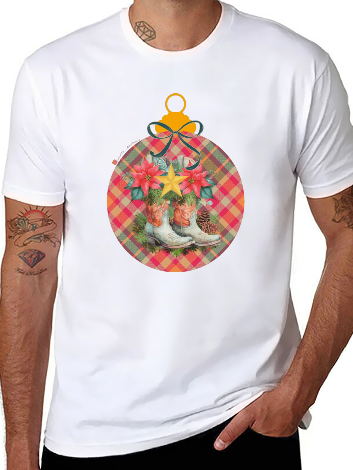 Cowboy Christmas Ornament T-Shirt