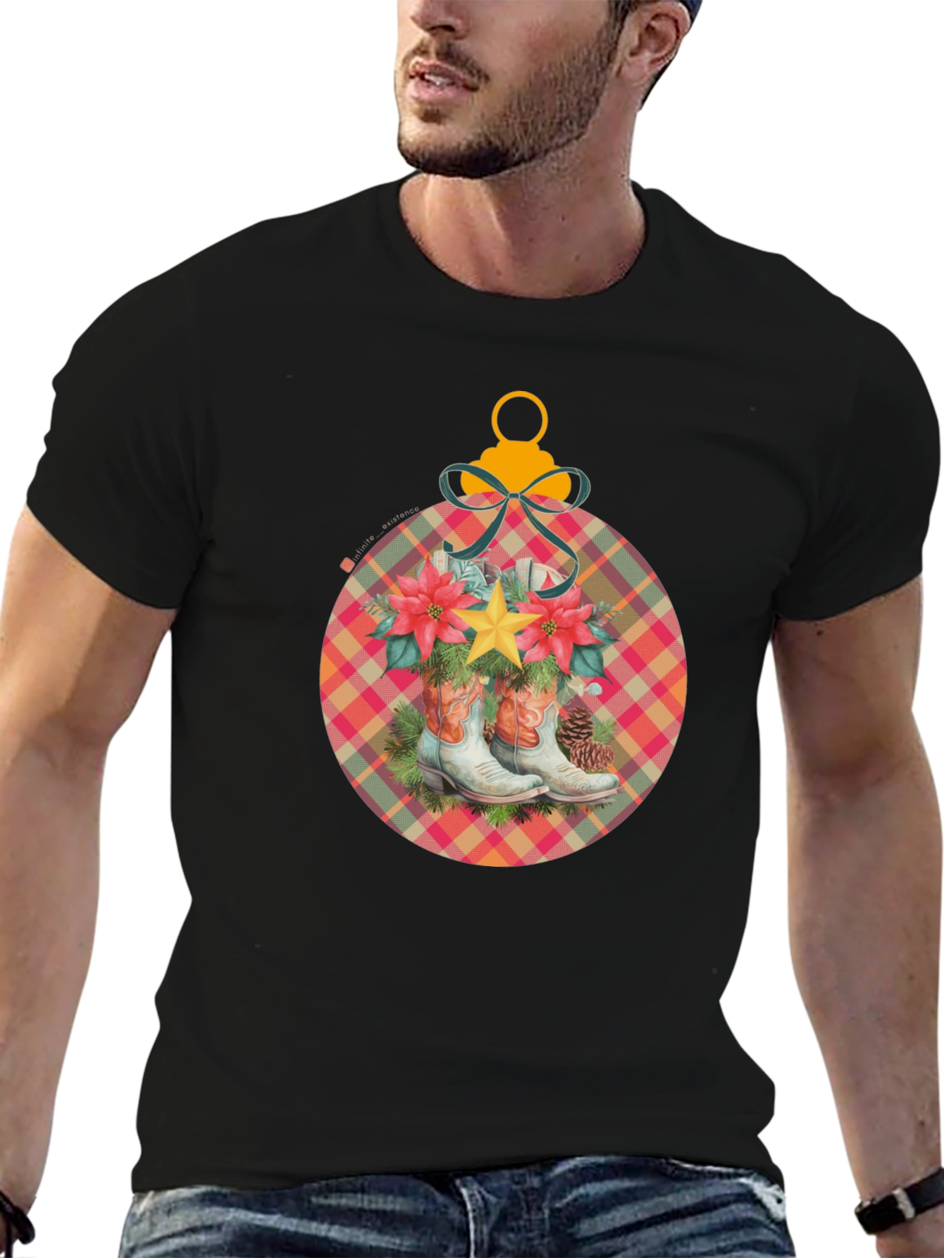 Cowboy Christmas Ornament T-Shirt