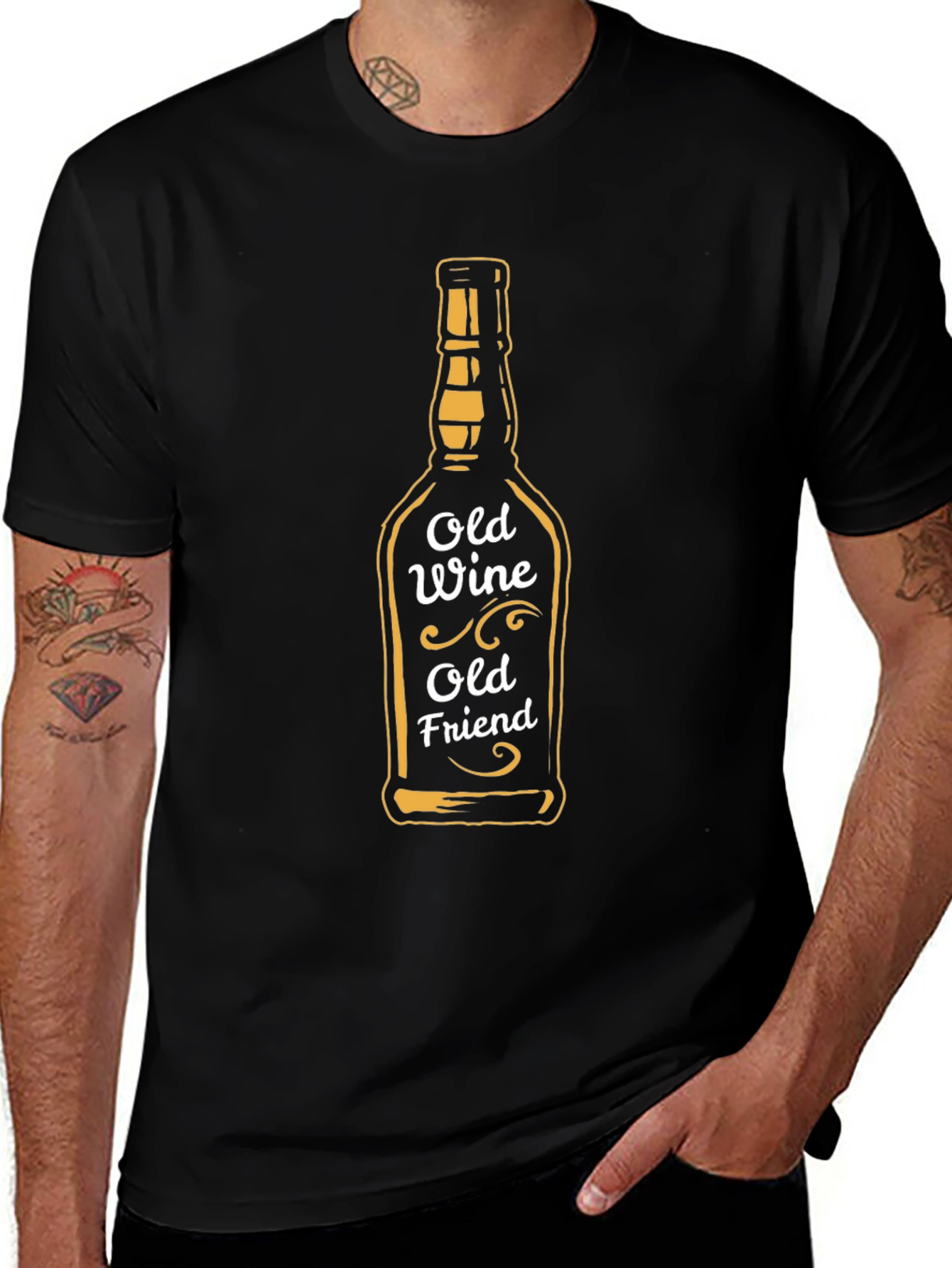 Old Wine Old Friend Graphic T-Shirt