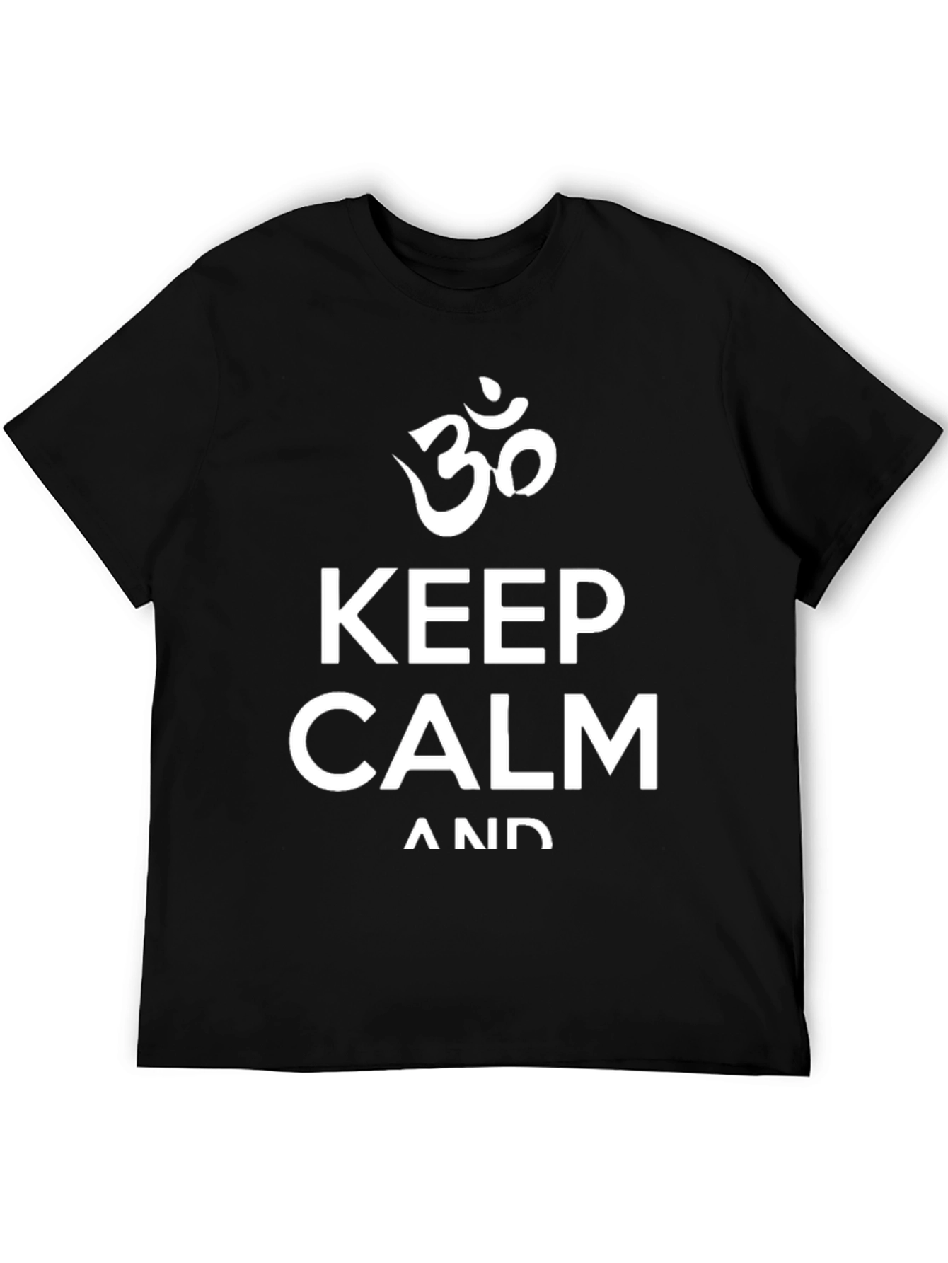 Keep Calm Graphic T-Shirt - Yoga Om Symbol
