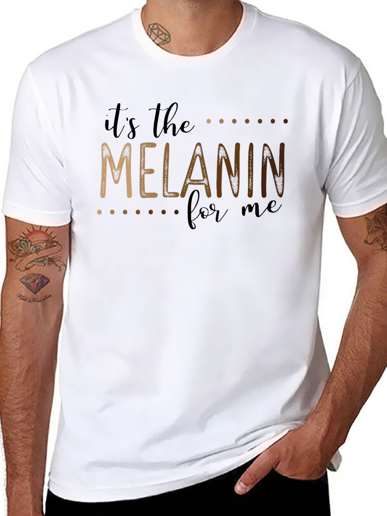 Its the Melanin for Me Black Graphic Tee