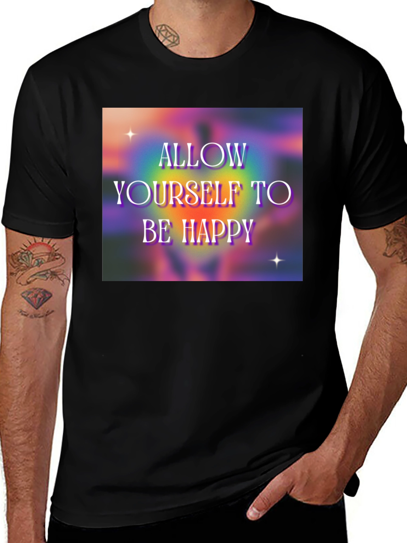 Allow Yourself to Be Happy Graphic T-Shirt