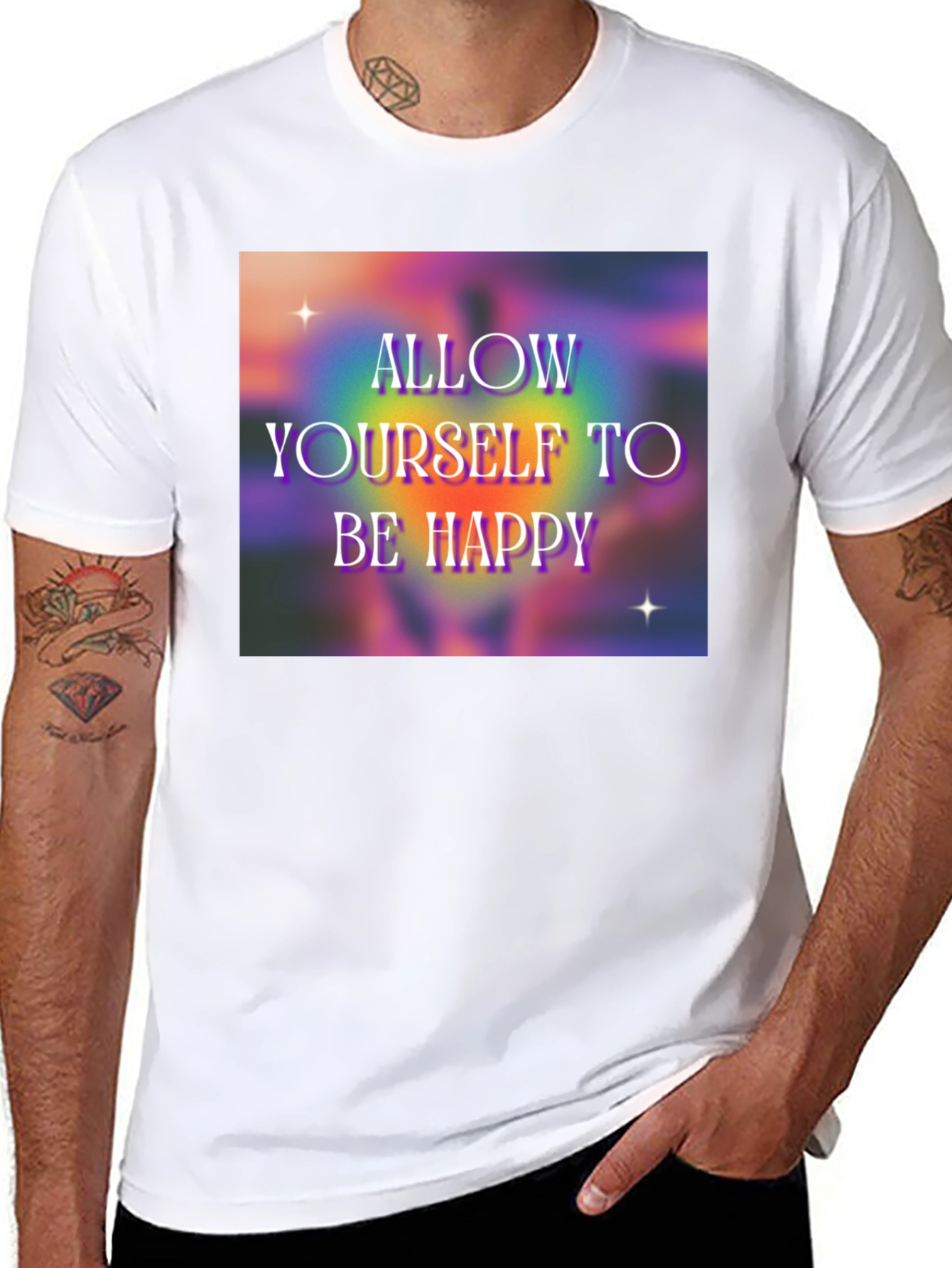 Allow Yourself to Be Happy Graphic T-Shirt