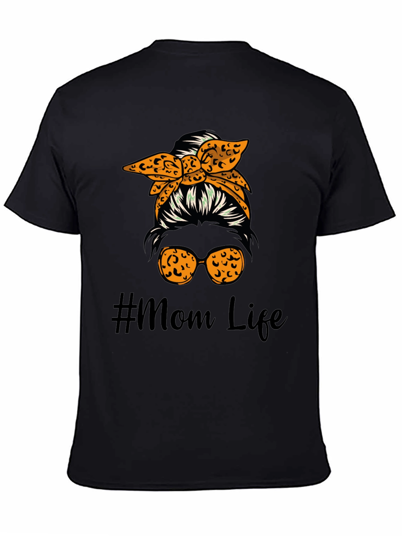 #Mom Life Messy Bun Graphic Tee - Cute Casual Style